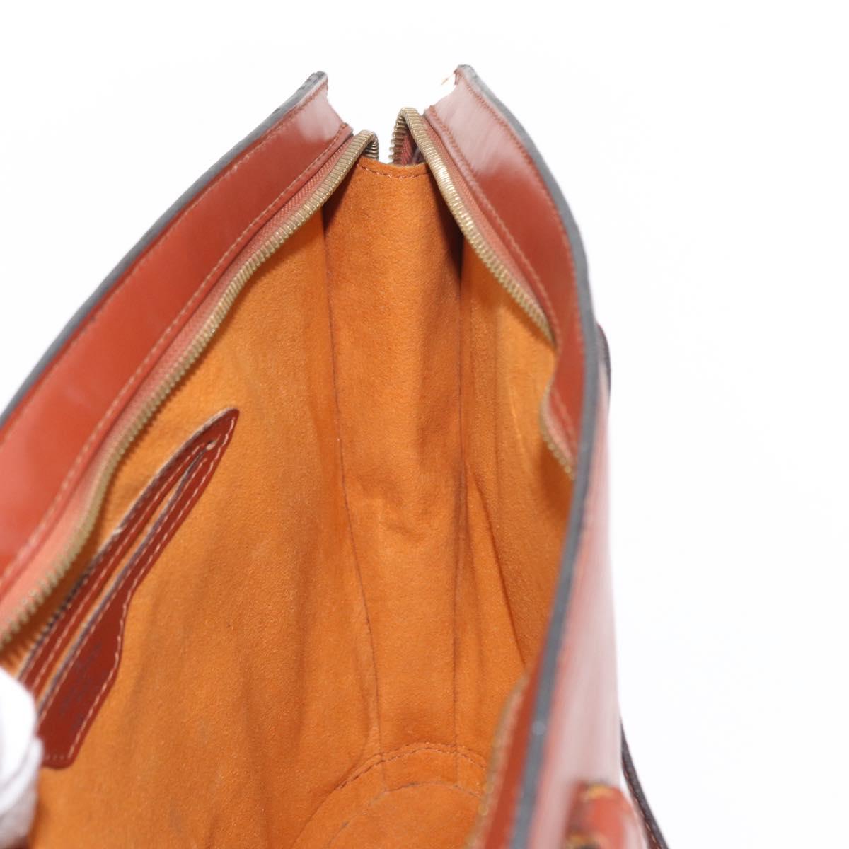 LOUIS VUITTON Epi Saint Jacques Hand Bag Brown M52263 LV Auth 153889