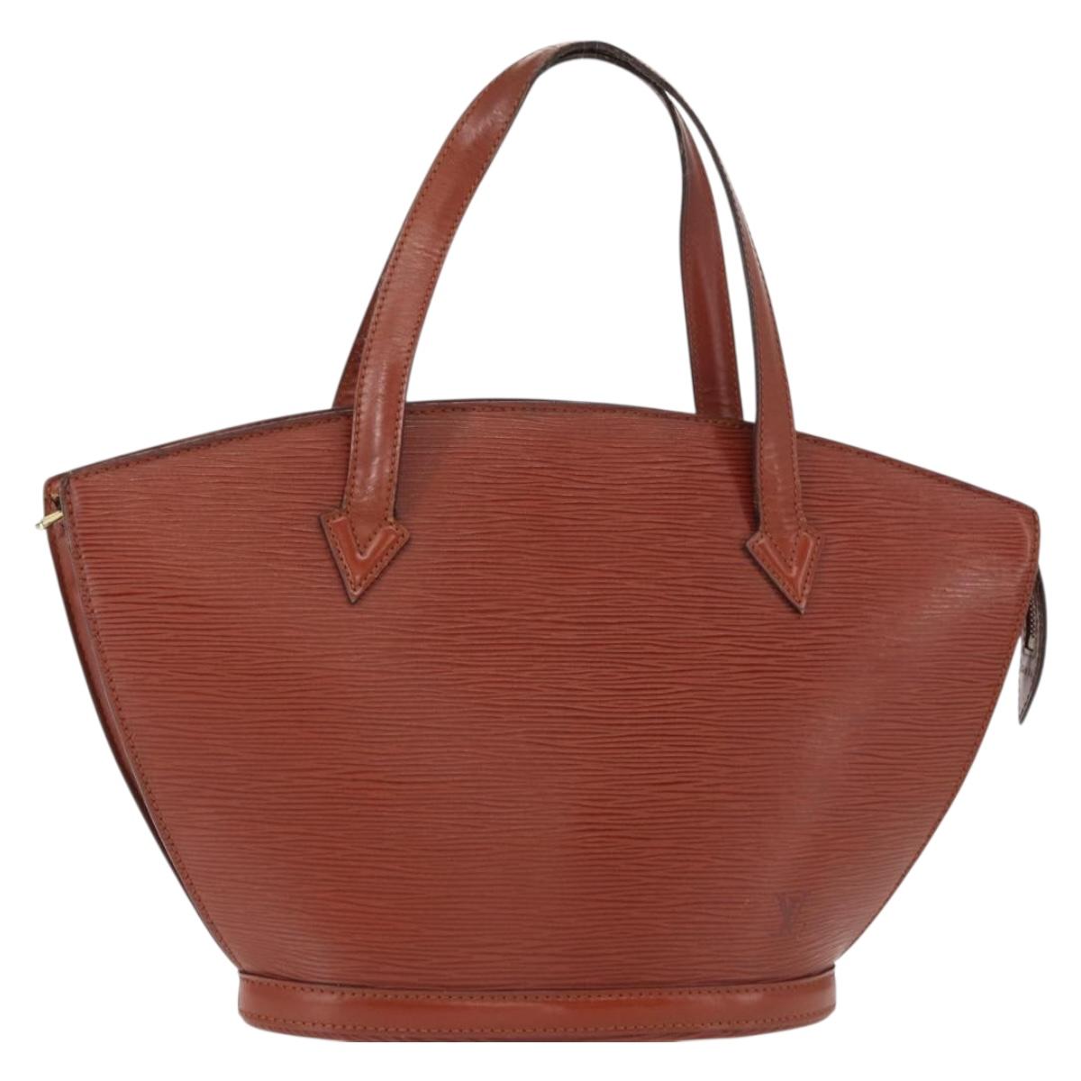 LOUIS VUITTON Epi Saint Jacques Hand Bag Brown M52263 LV Auth 153889