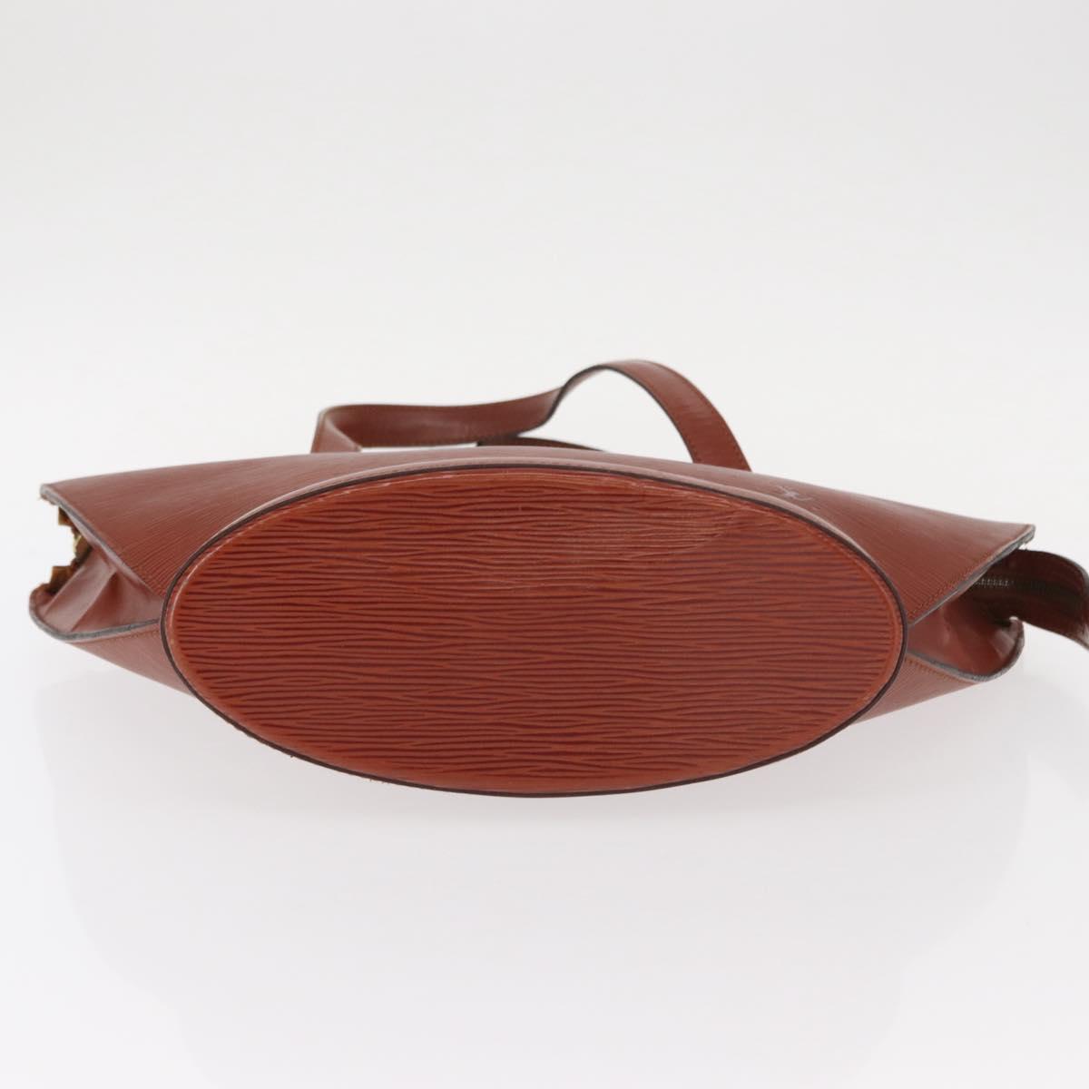 LOUIS VUITTON Epi Saint Jacques Hand Bag Brown M52263 LV Auth 153889