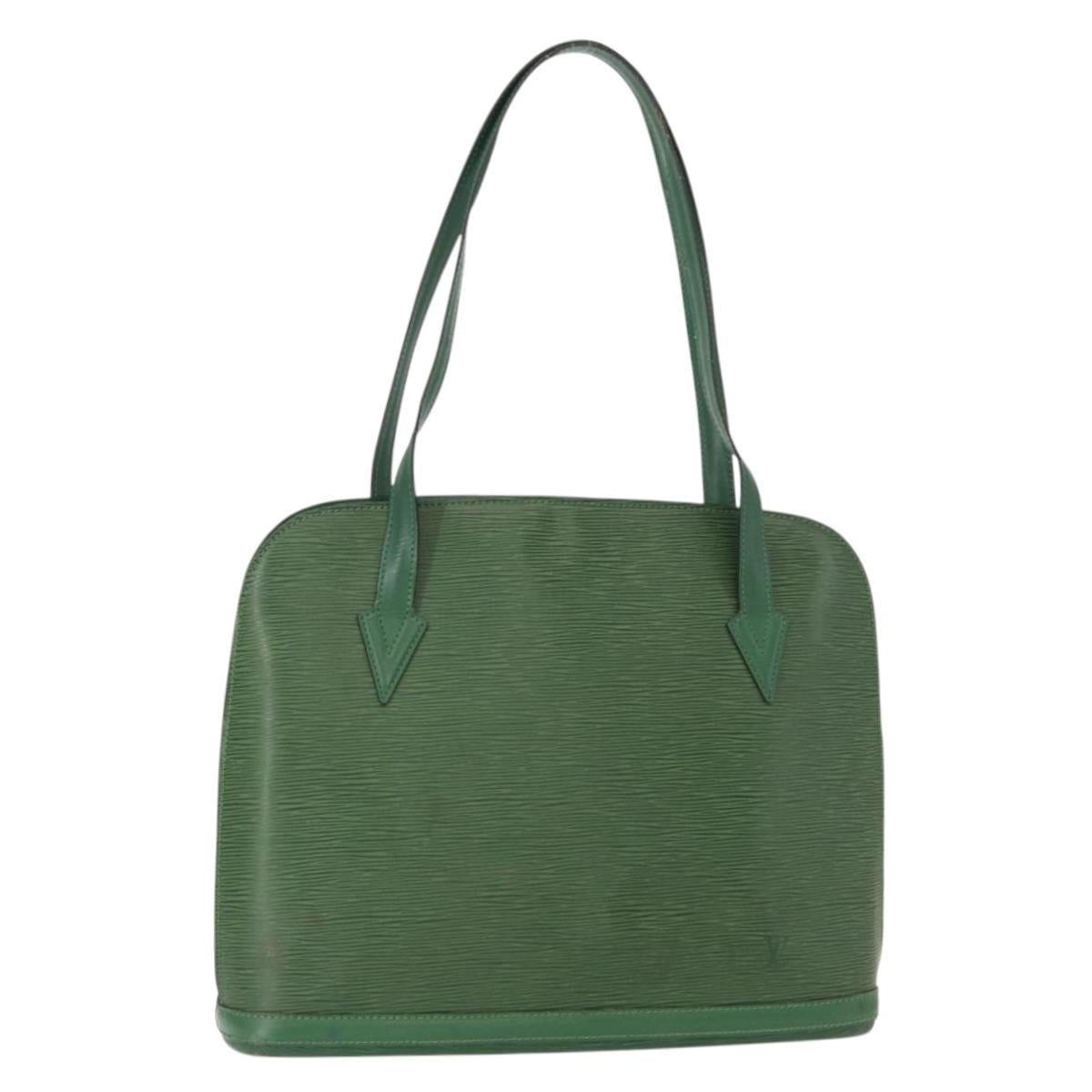 LOUIS VUITTON Epi Lussac Shoulder Bag Green M52284 LV Auth 153890