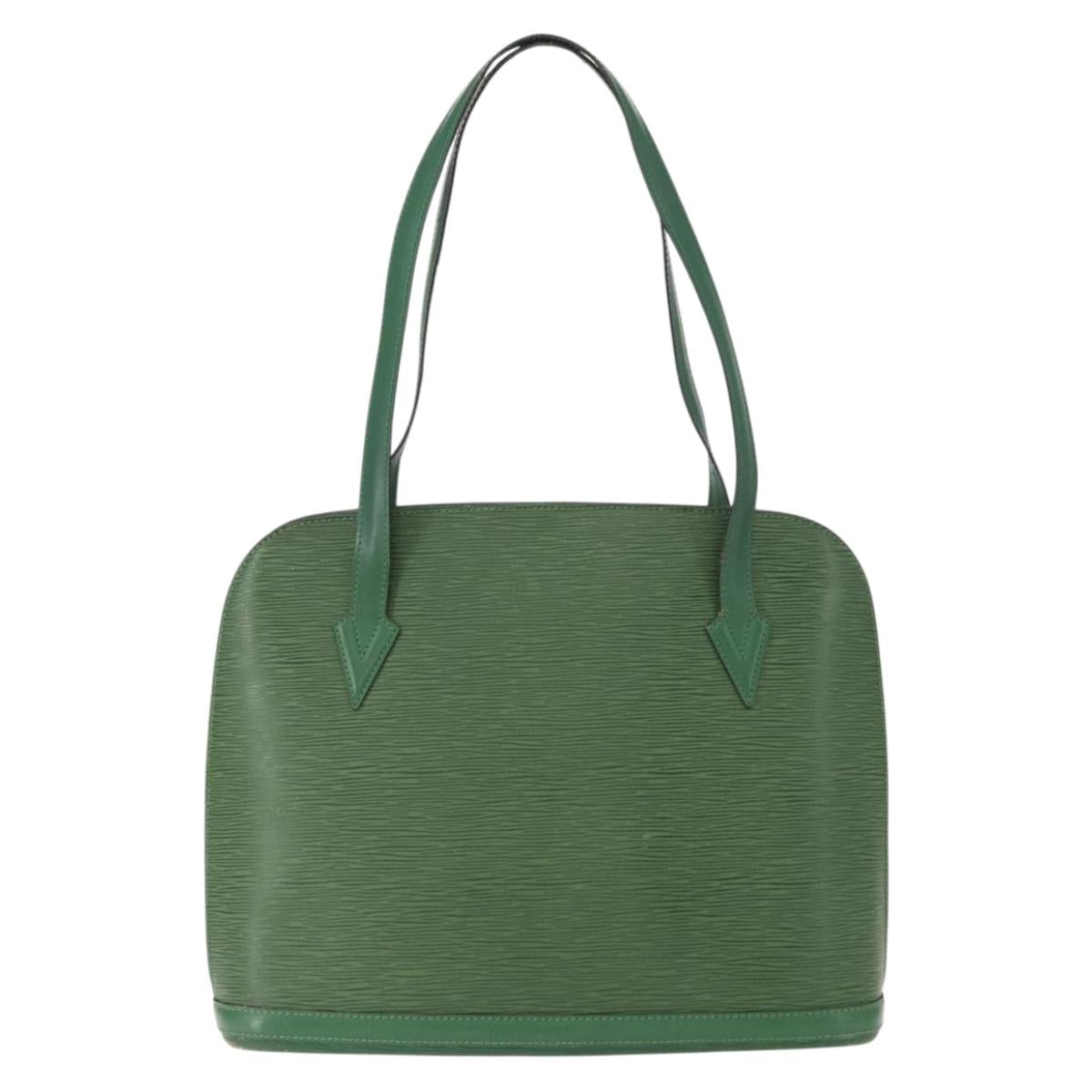 LOUIS VUITTON Epi Lussac Shoulder Bag Green M52284 LV Auth 153890