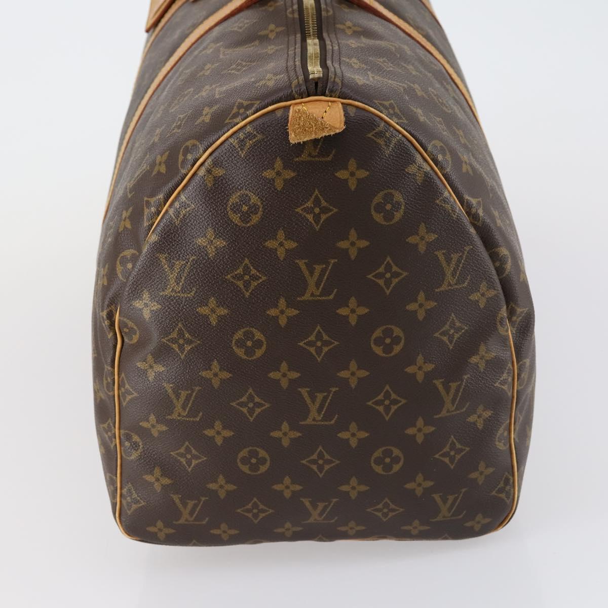 LOUIS VUITTON Monogram Keepall 55 Boston Bag M41424 LV Auth 153893