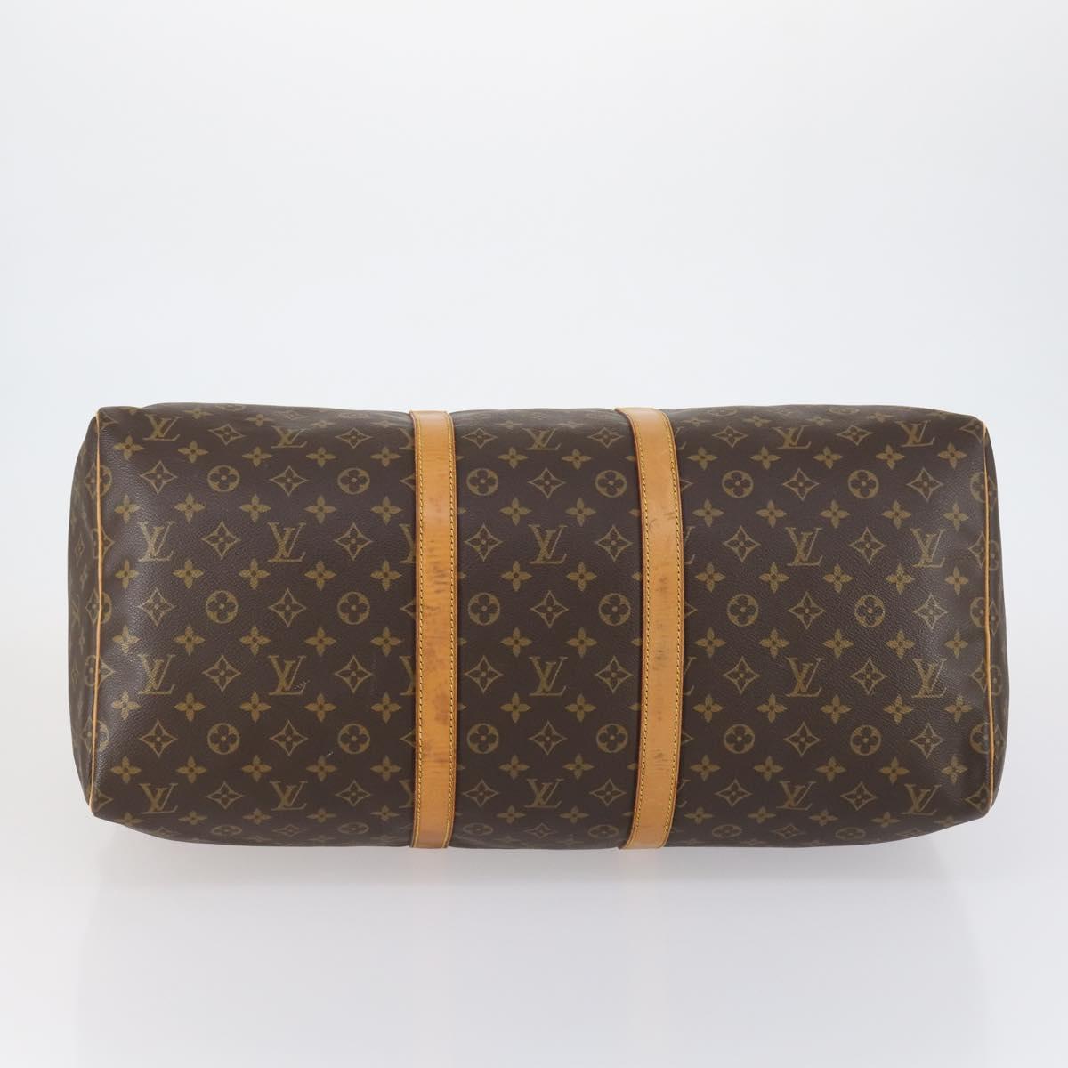LOUIS VUITTON Monogram Keepall 55 Boston Bag M41424 LV Auth 153893