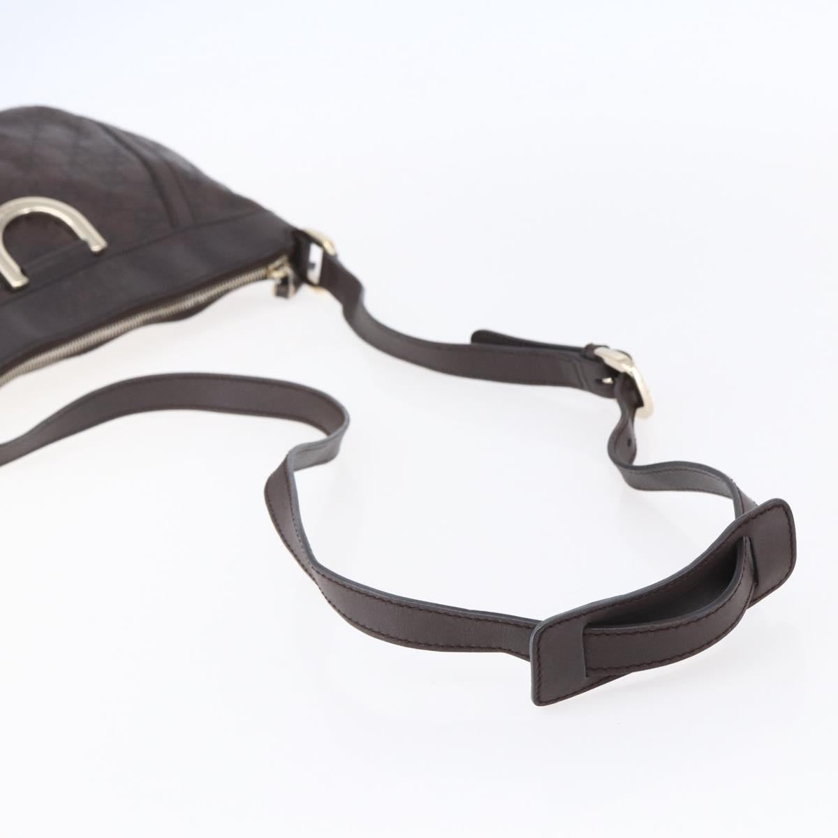 GUCCI GG Canvas Guccissima Abbey Bag Leather Bordeaux Gold 203257 Auth 153896