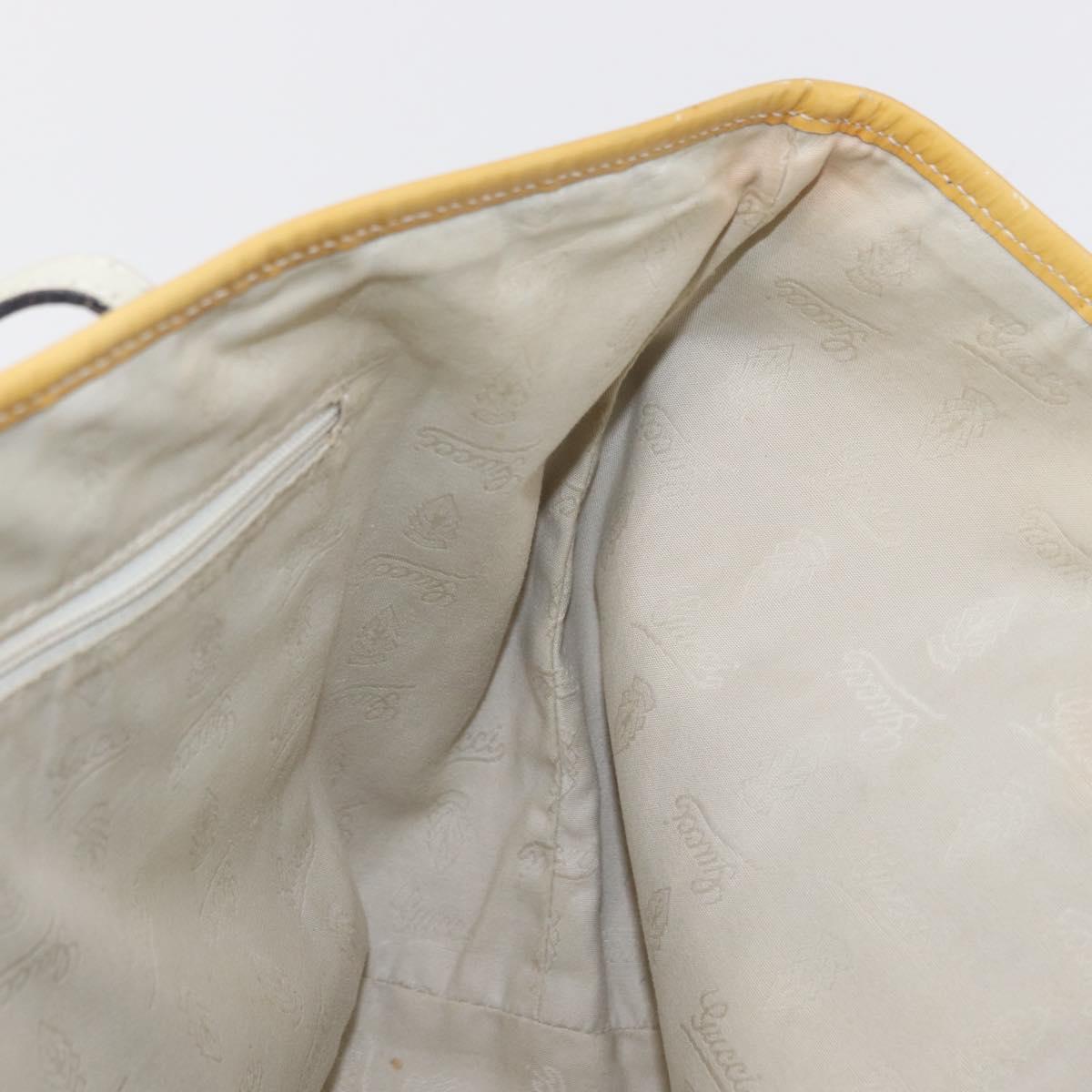 GUCCI GG Canvas Tote Bag Beige Gold 211971 Auth 153897