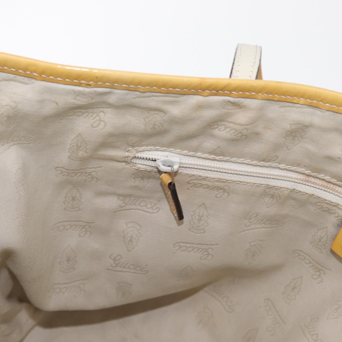 GUCCI GG Canvas Tote Bag Beige Gold 211971 Auth 153897