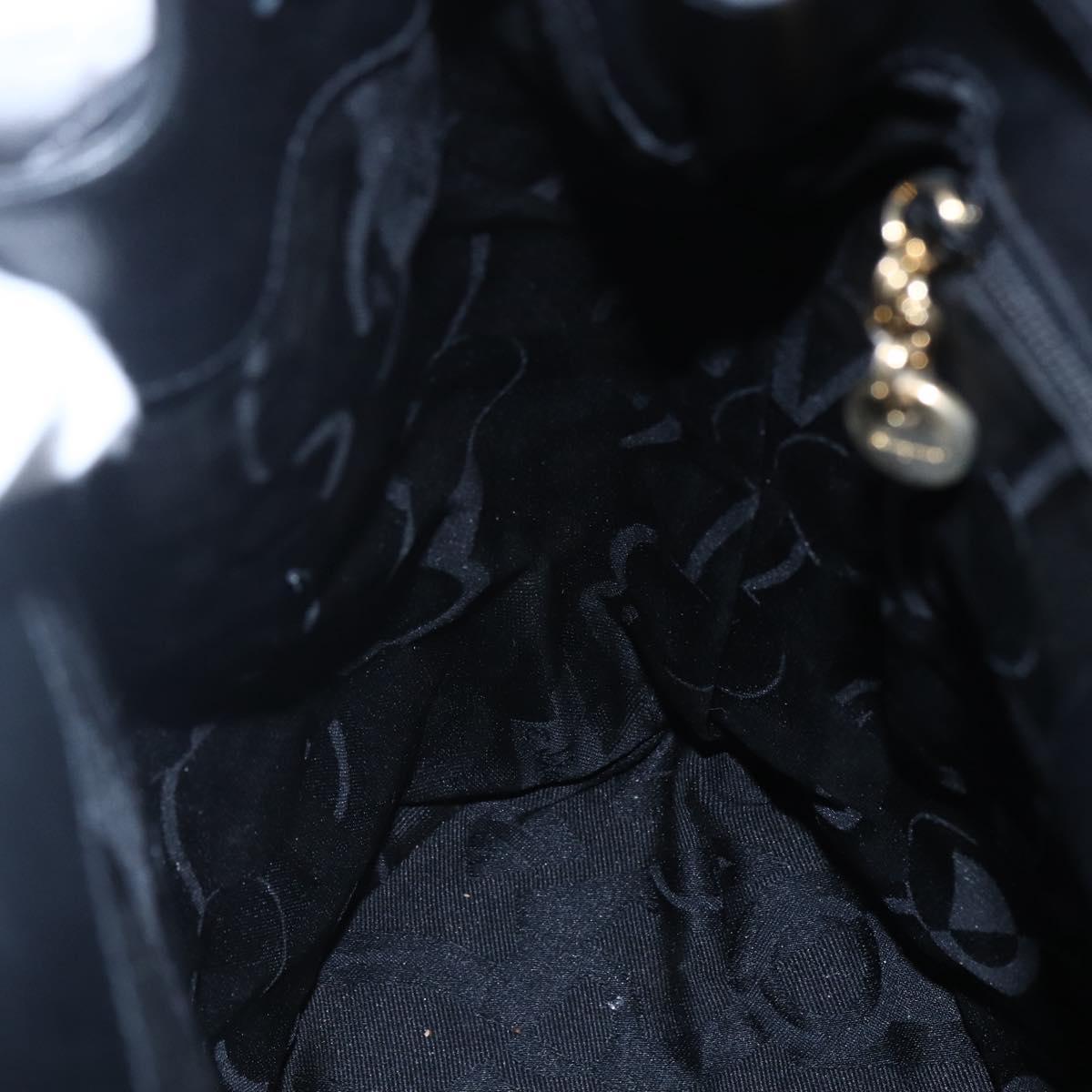 Salvatore Ferragamo Gancini Backpack Leather Black Gold Auth 153904