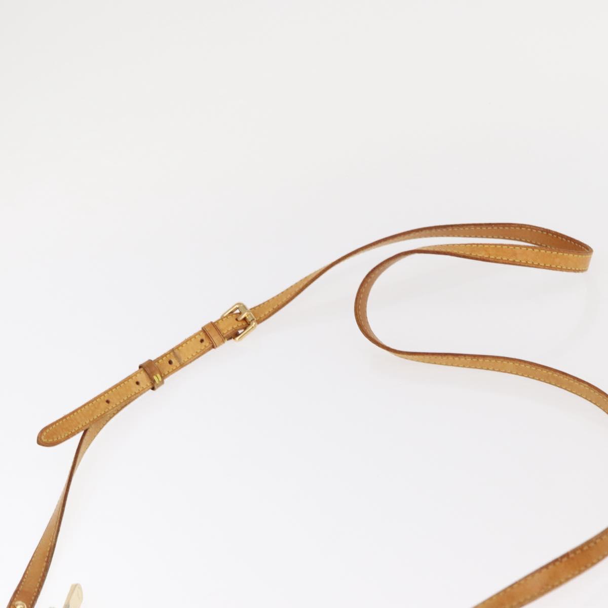 LOUIS VUITTON Monogram Vernis Minna Street Shoulder Bag Perle M91509 Auth 153907