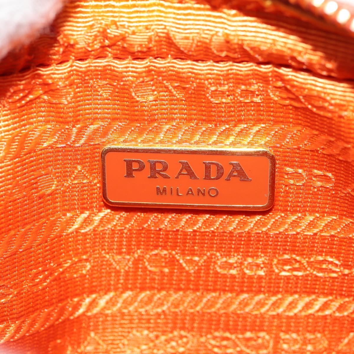 PRADA Galleria Hand Bag Safiano leather 2way Orange Gold Auth 153909V