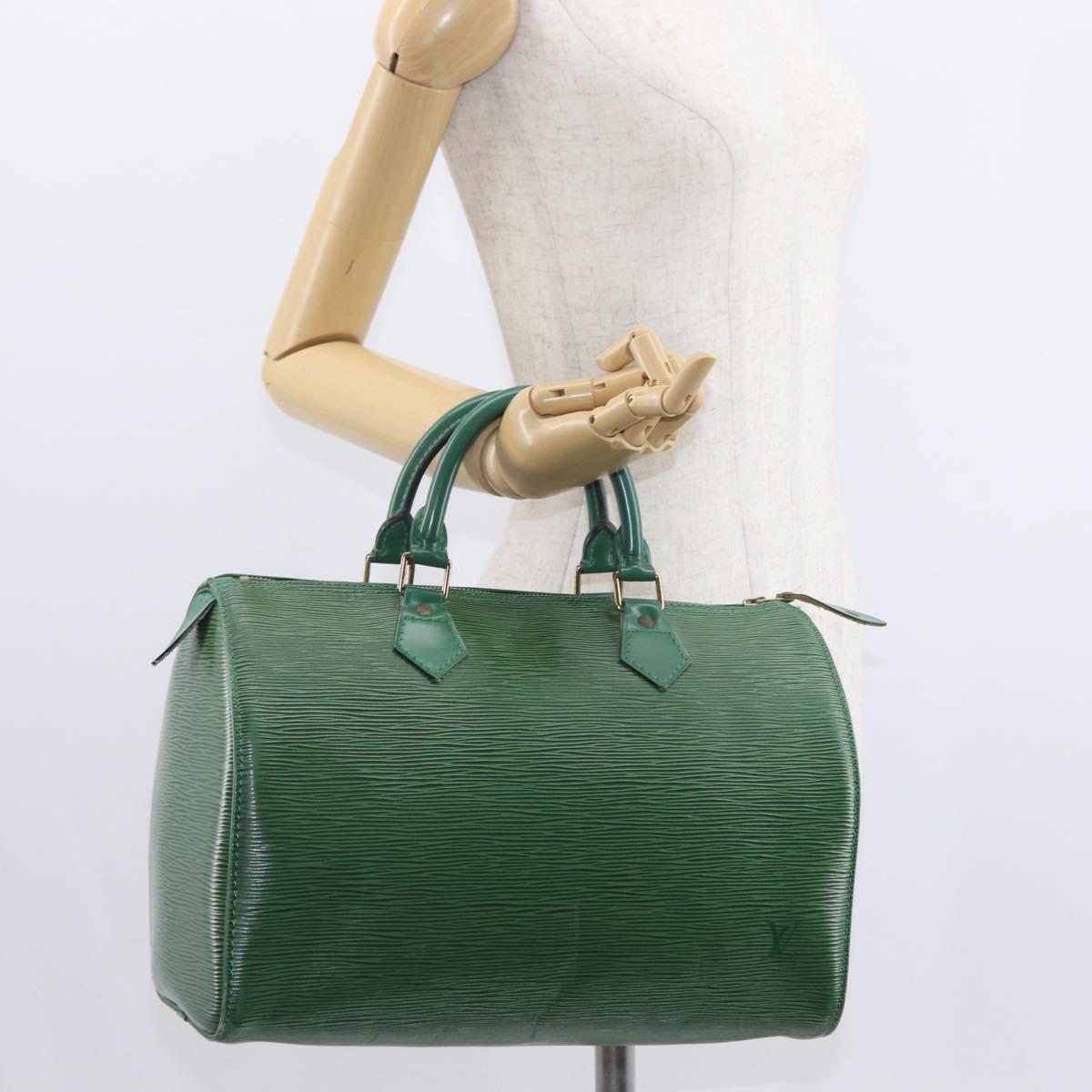 LOUIS VUITTON Epi Speedy 30 Hand Bag Borneo Green M43004 LV Auth 153912