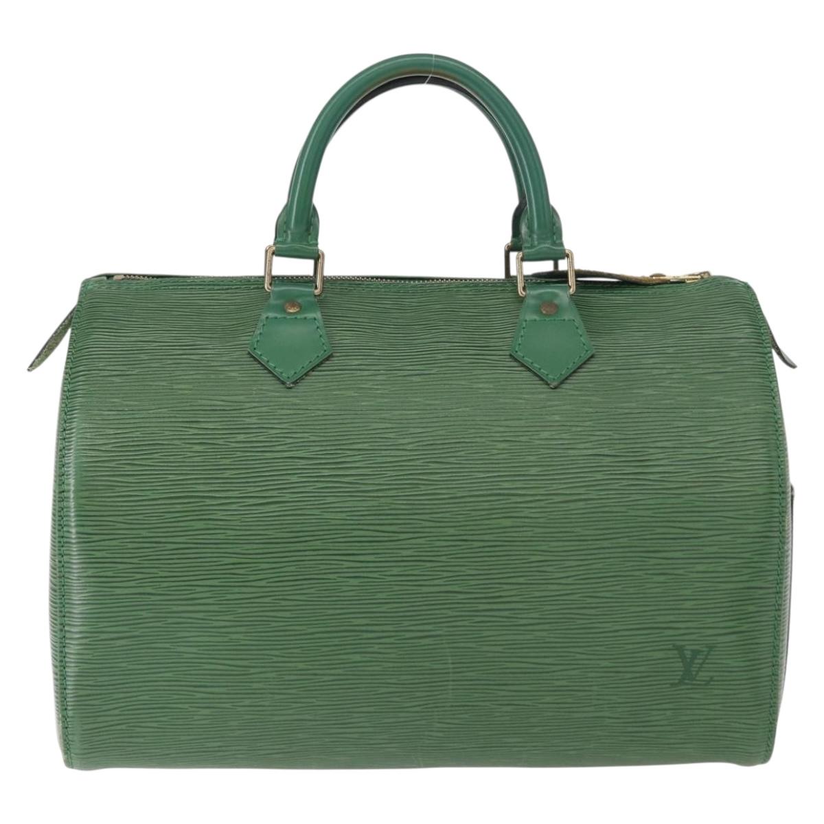 LOUIS VUITTON Epi Speedy 30 Hand Bag Borneo Green M43004 LV Auth 153912