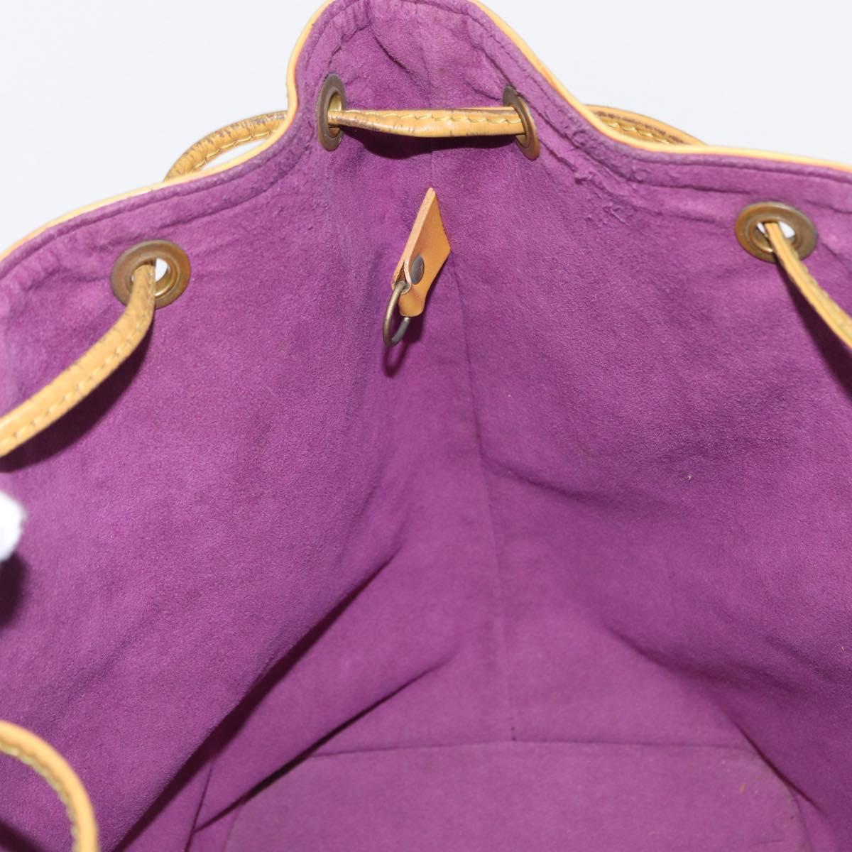 LOUIS VUITTON Epi Petit Noe Shoulder Bag Yellow M44109 LV Auth 153914