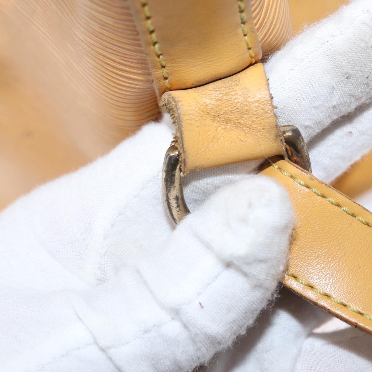 LOUIS VUITTON Epi Petit Noe Shoulder Bag Yellow M44109 LV Auth 153914