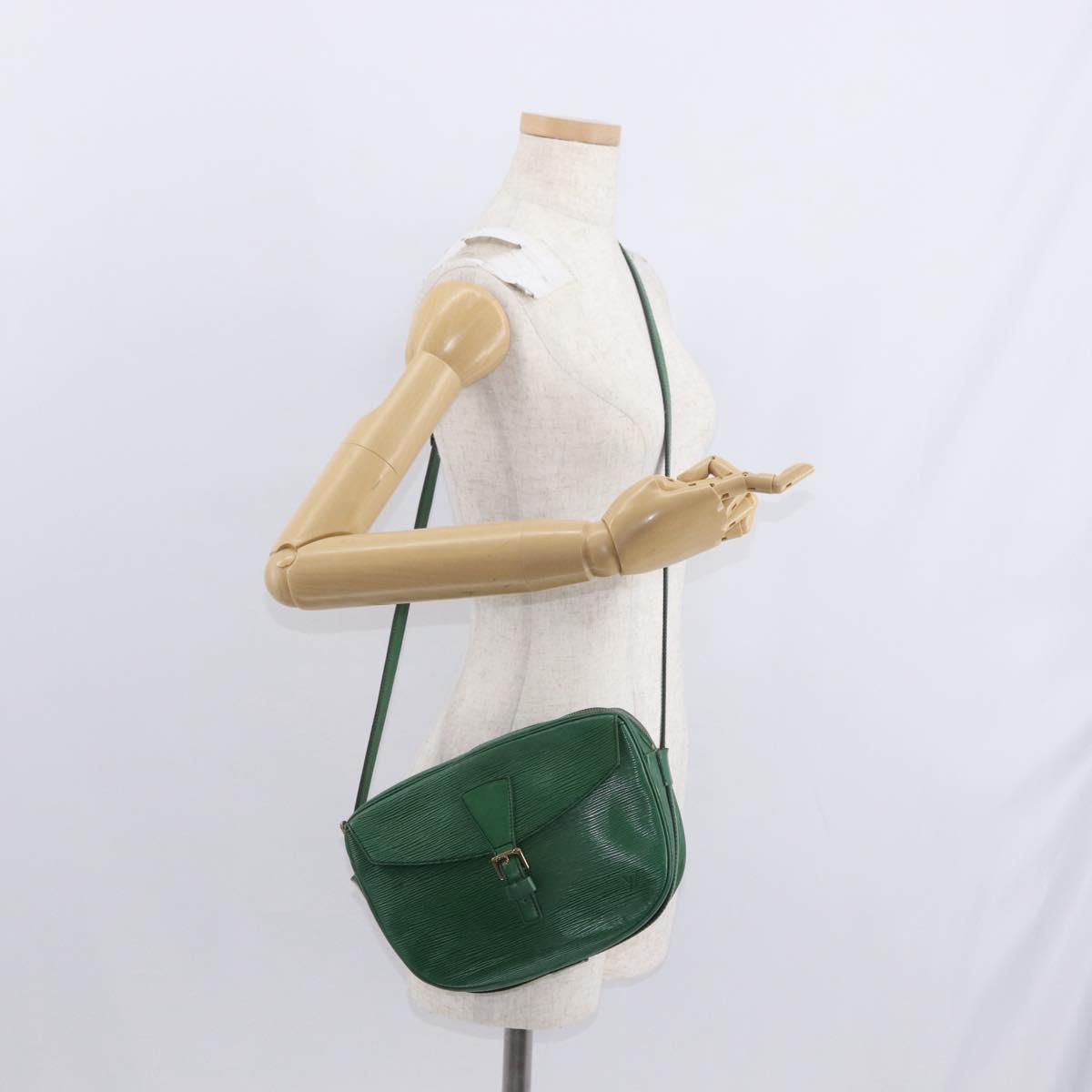 LOUIS VUITTON Epi Jeune Fille MM Shoulder Bag Green M52154 LV Auth 153917