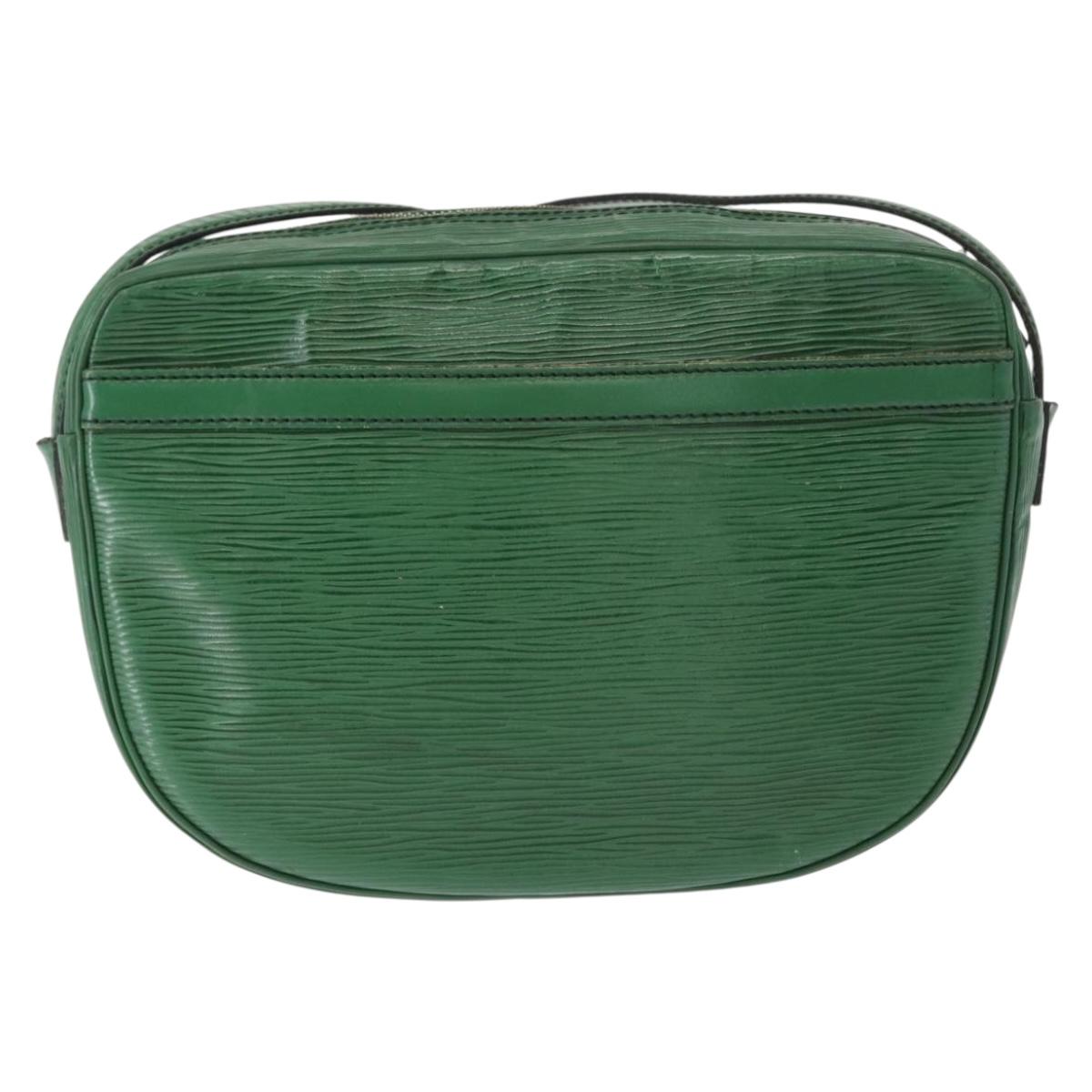 LOUIS VUITTON Epi Jeune Fille MM Shoulder Bag Green M52154 LV Auth 153917