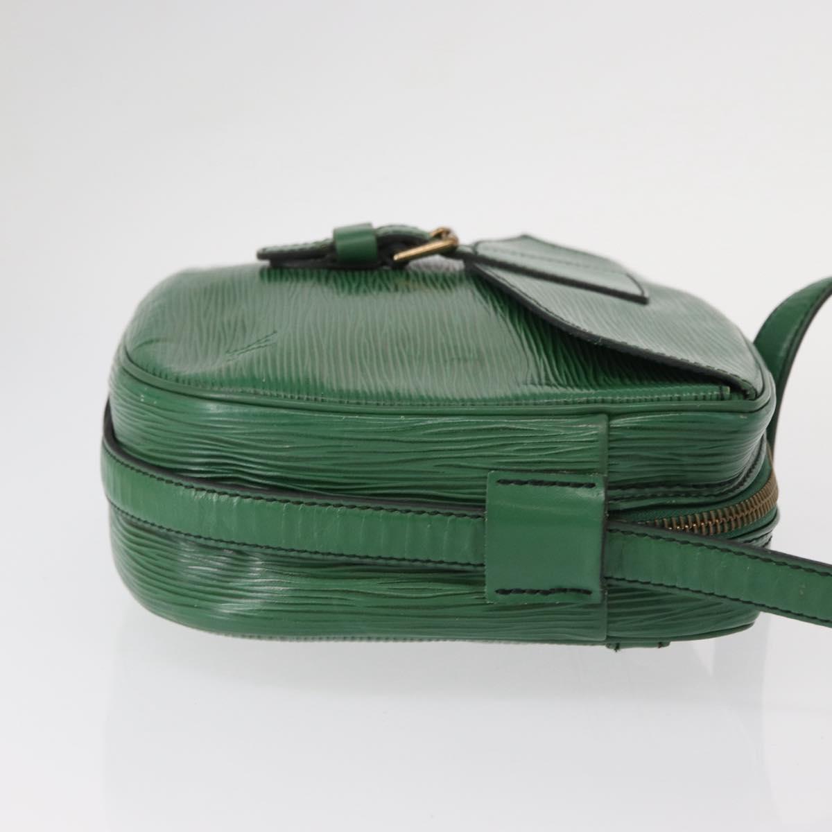 LOUIS VUITTON Epi Jeune Fille MM Shoulder Bag Green M52154 LV Auth 153917