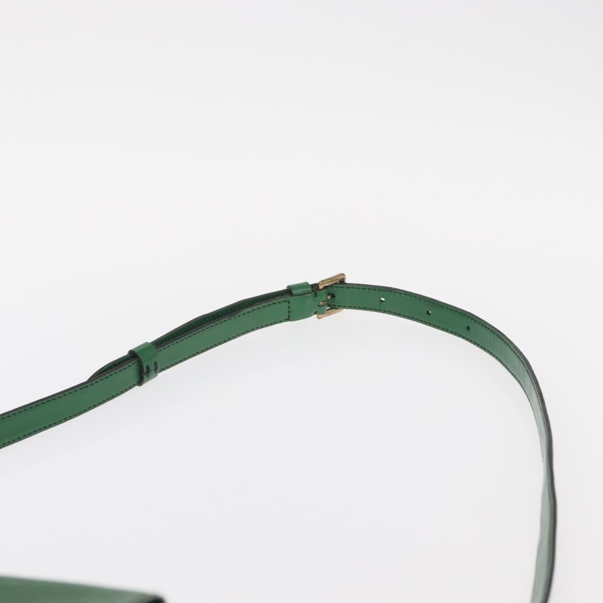LOUIS VUITTON Epi Jeune Fille MM Shoulder Bag Green M52154 LV Auth 153917