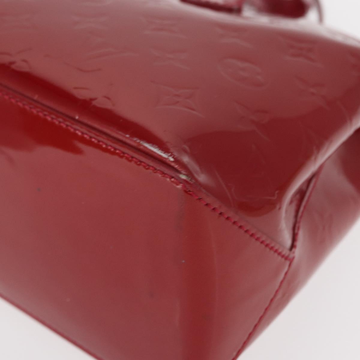 LOUIS VUITTON Monogram Vernis Wilshire PM Bag Pomme D'amour M93642 Auth 153918