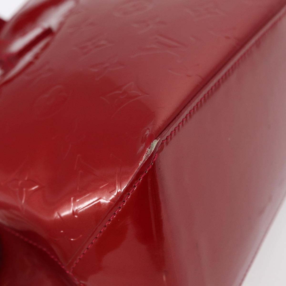 LOUIS VUITTON Monogram Vernis Wilshire PM Bag Pomme D'amour M93642 Auth 153918