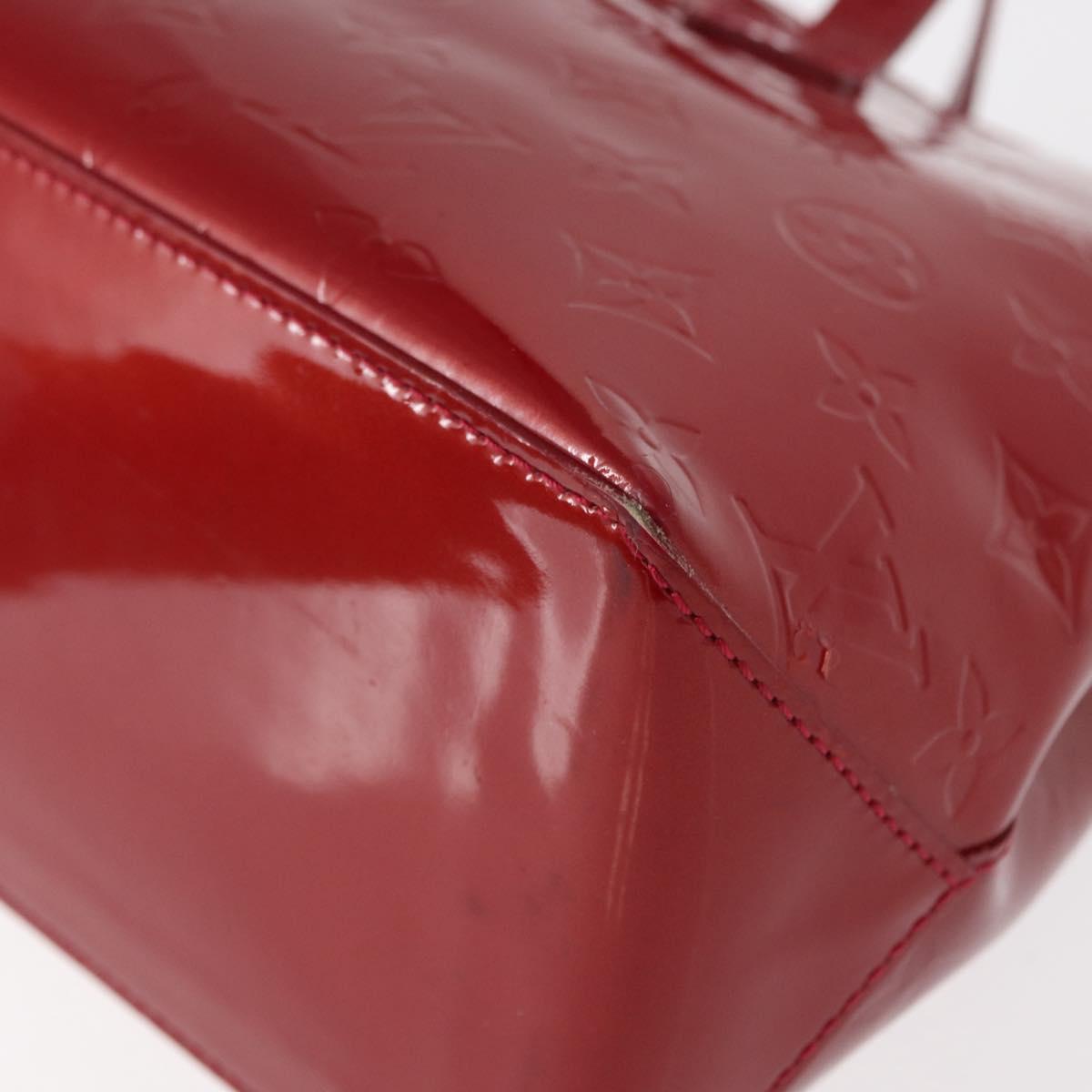 LOUIS VUITTON Monogram Vernis Wilshire PM Bag Pomme D'amour M93642 Auth 153918