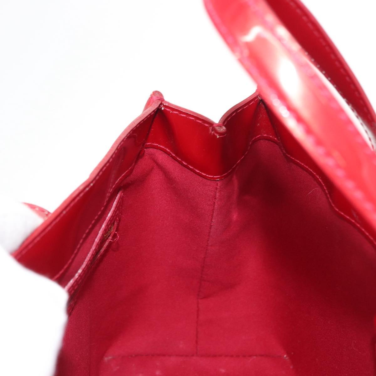 LOUIS VUITTON Monogram Vernis Wilshire PM Bag Pomme D'amour M93642 Auth 153918