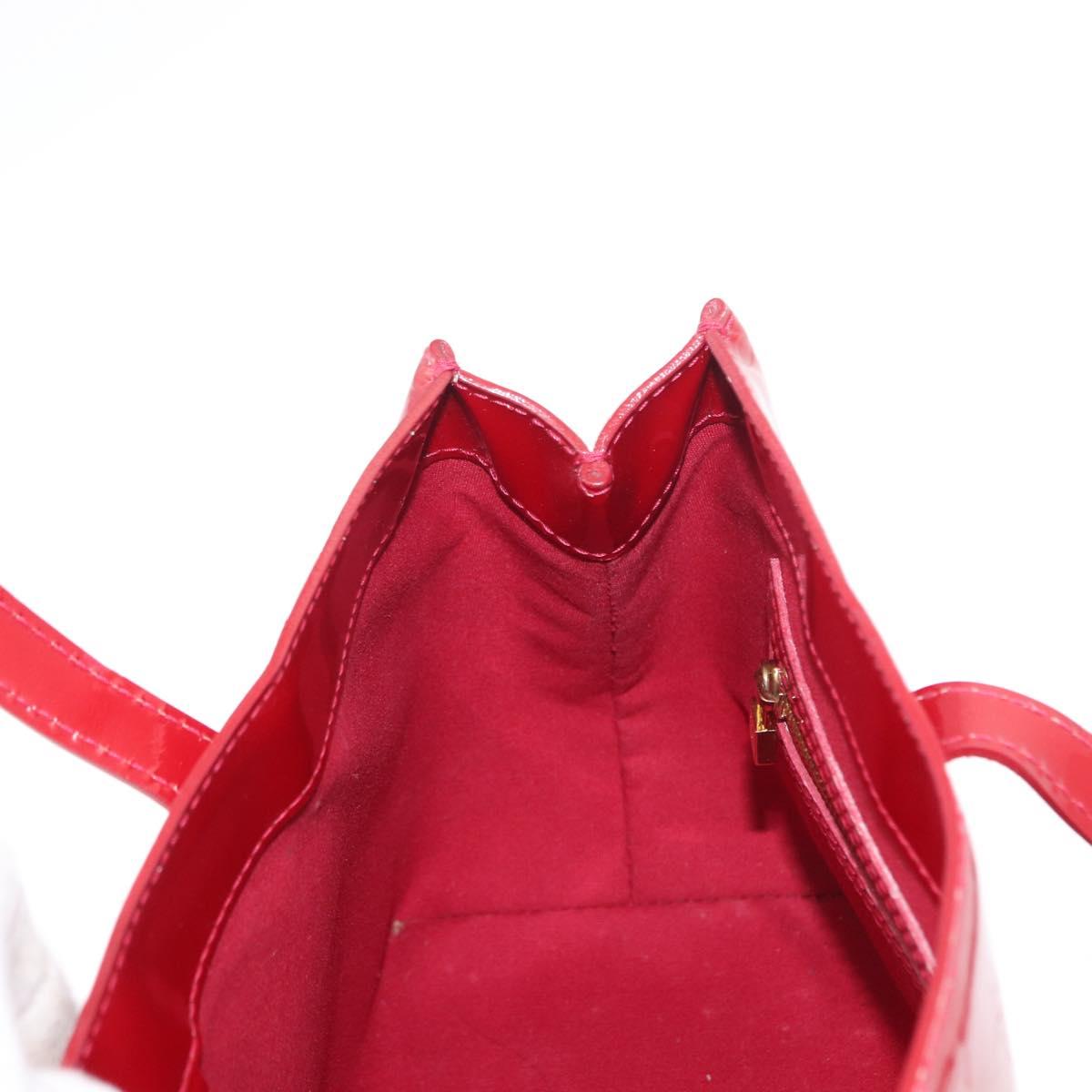 LOUIS VUITTON Monogram Vernis Wilshire PM Bag Pomme D'amour M93642 Auth 153918