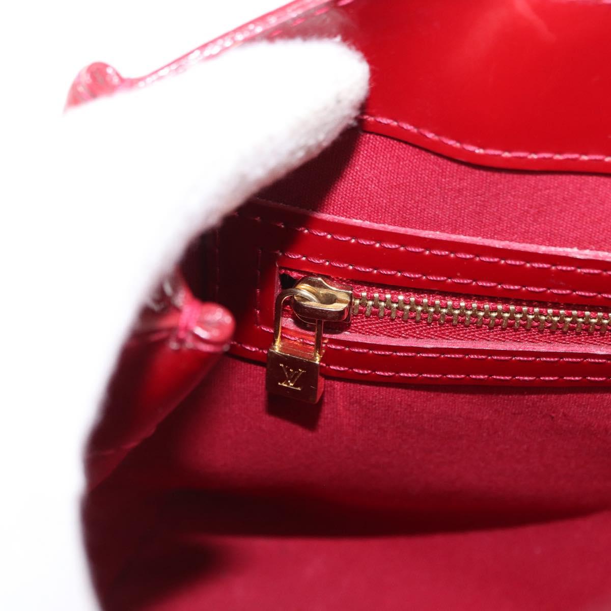 LOUIS VUITTON Monogram Vernis Wilshire PM Bag Pomme D'amour M93642 Auth 153918