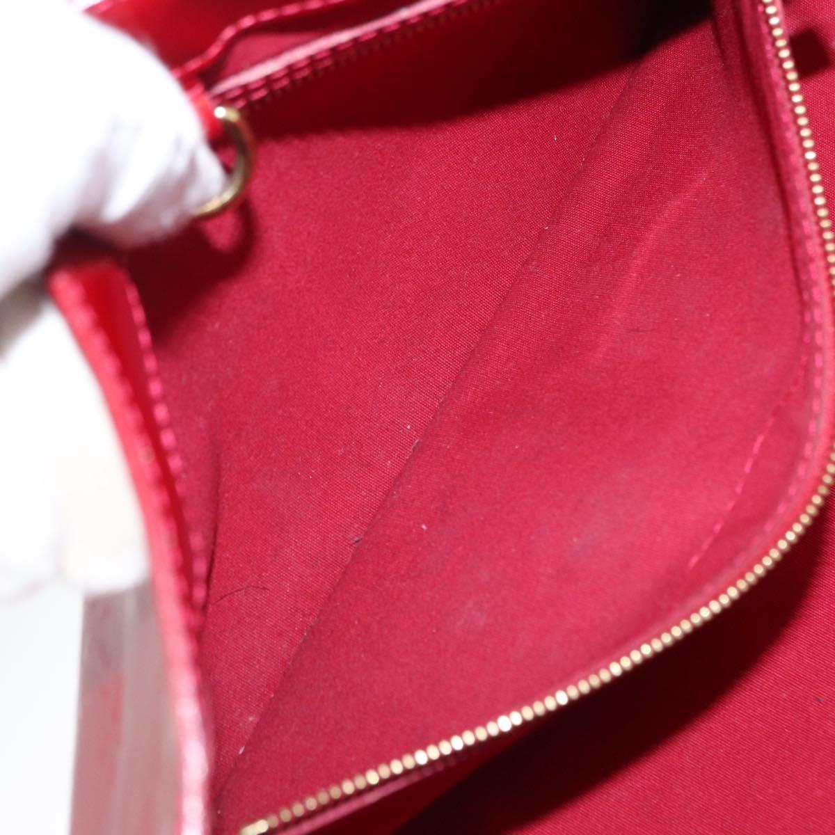 LOUIS VUITTON Monogram Vernis Wilshire PM Bag Pomme D'amour M93642 Auth 153918