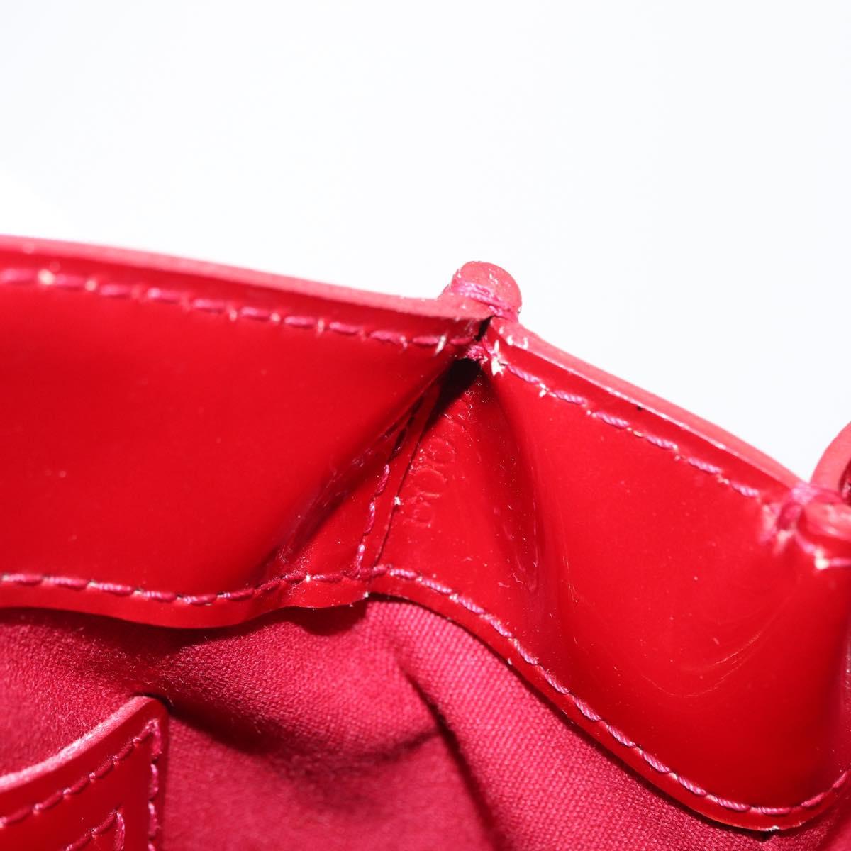 LOUIS VUITTON Monogram Vernis Wilshire PM Bag Pomme D'amour M93642 Auth 153918