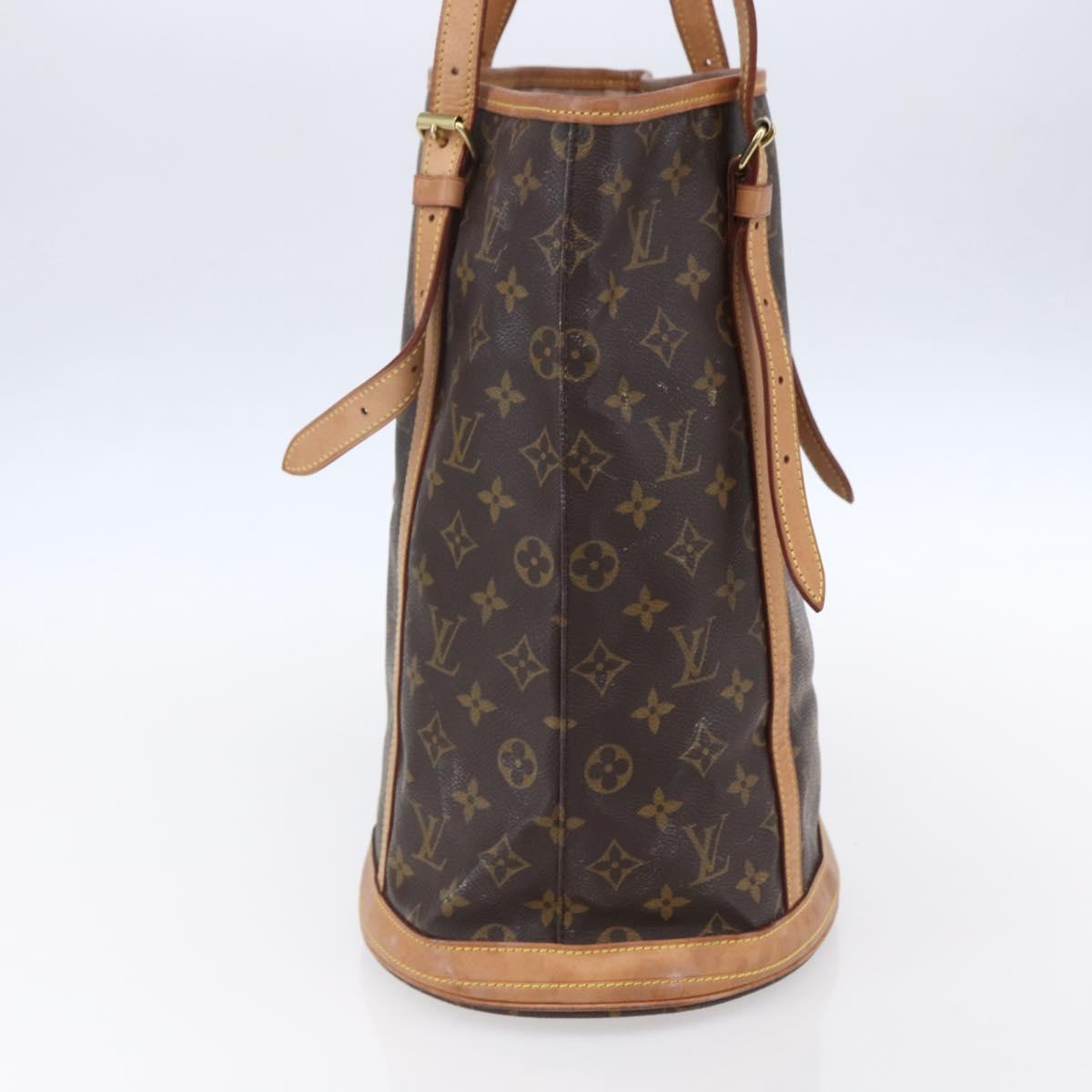 LOUIS VUITTON Monogram Bucket GM Shoulder Bag M42236 LV Auth 153920