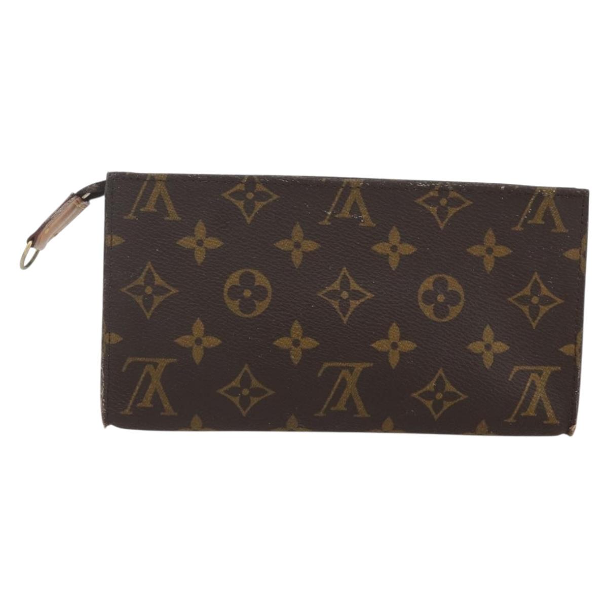 LOUIS VUITTON Monogram Bucket GM Accessory Pouch LV Auth 153921