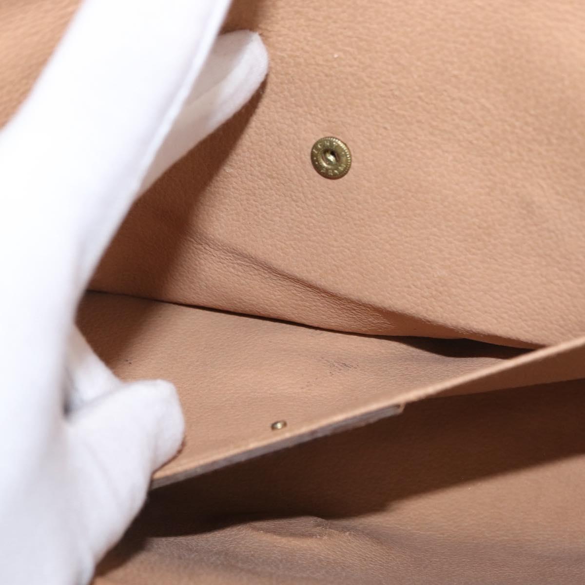 GUCCI GG Supreme Web Sherry Line Bag PVC Beige Gold 156 01 030 Auth 153924