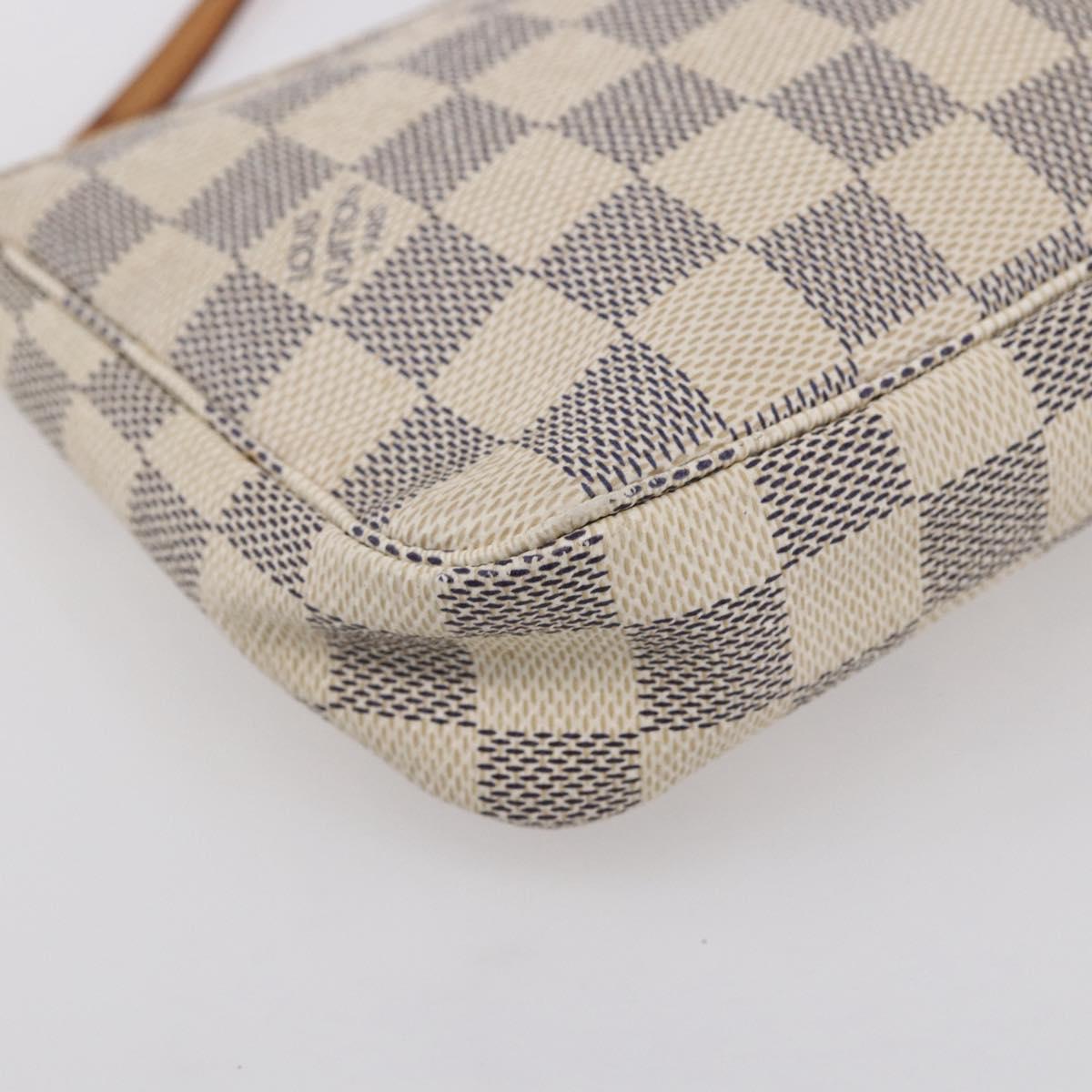 LOUIS VUITTON Damier Azur Pochette Accessoires Pouch N51986 LV Auth 153936