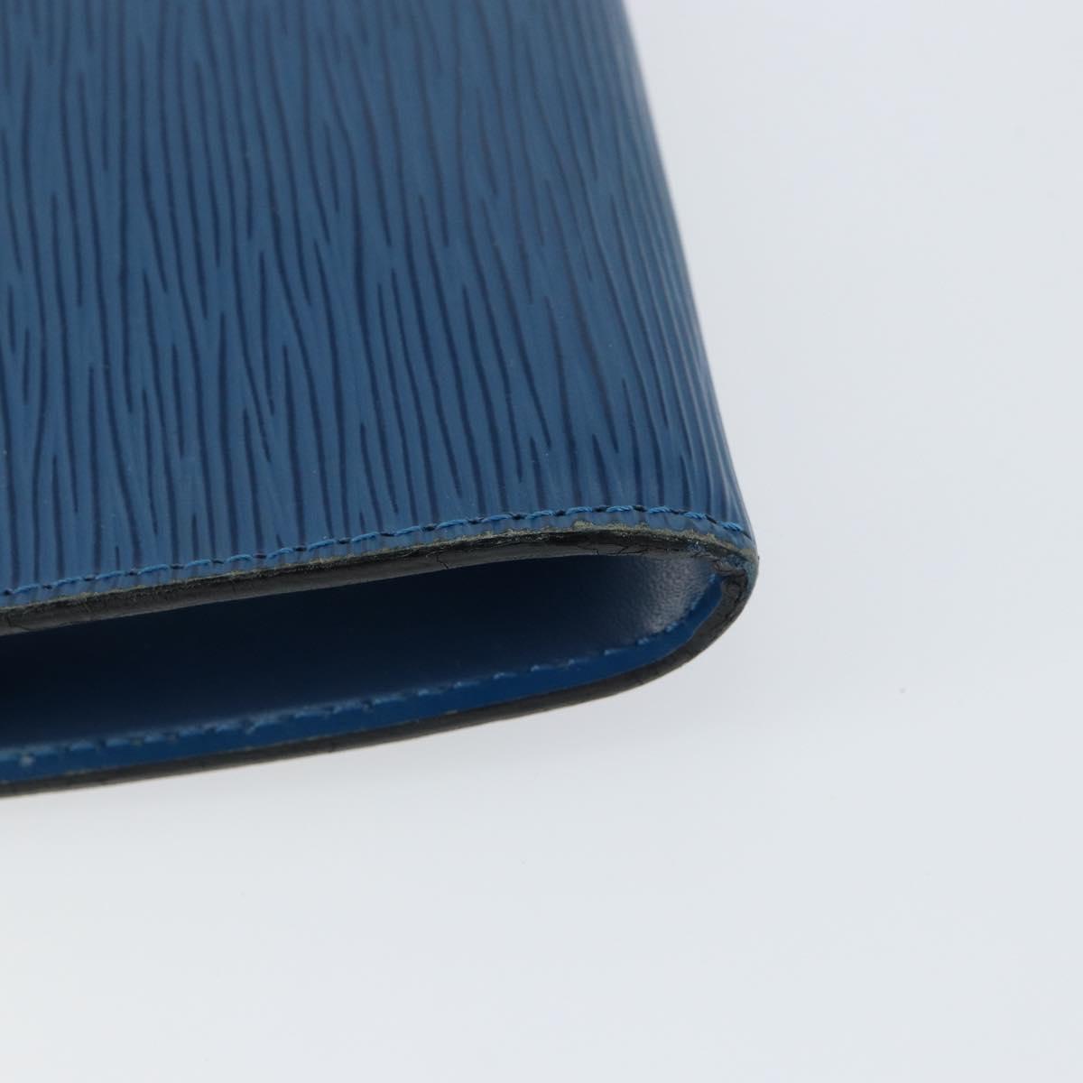 LOUIS VUITTON Epi Pochette Accessoires Accessory Pouch Blue M52985 Auth 153939