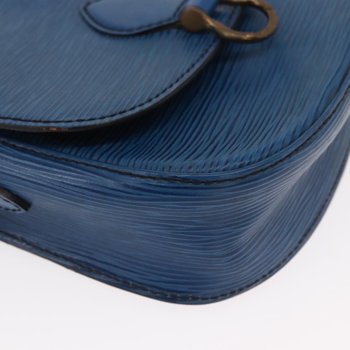 LOUIS VUITTON Epi Saint Cloud PM Shoulder Bag Blue M52195 LV Auth 153940