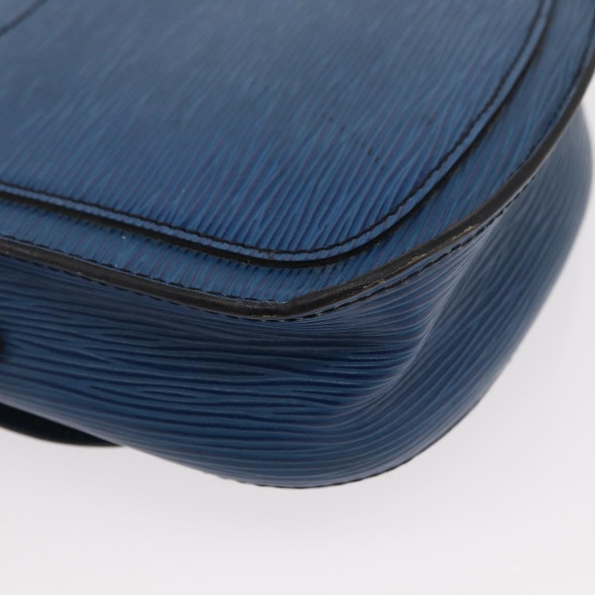 LOUIS VUITTON Epi Saint Cloud PM Shoulder Bag Blue M52195 LV Auth 153940