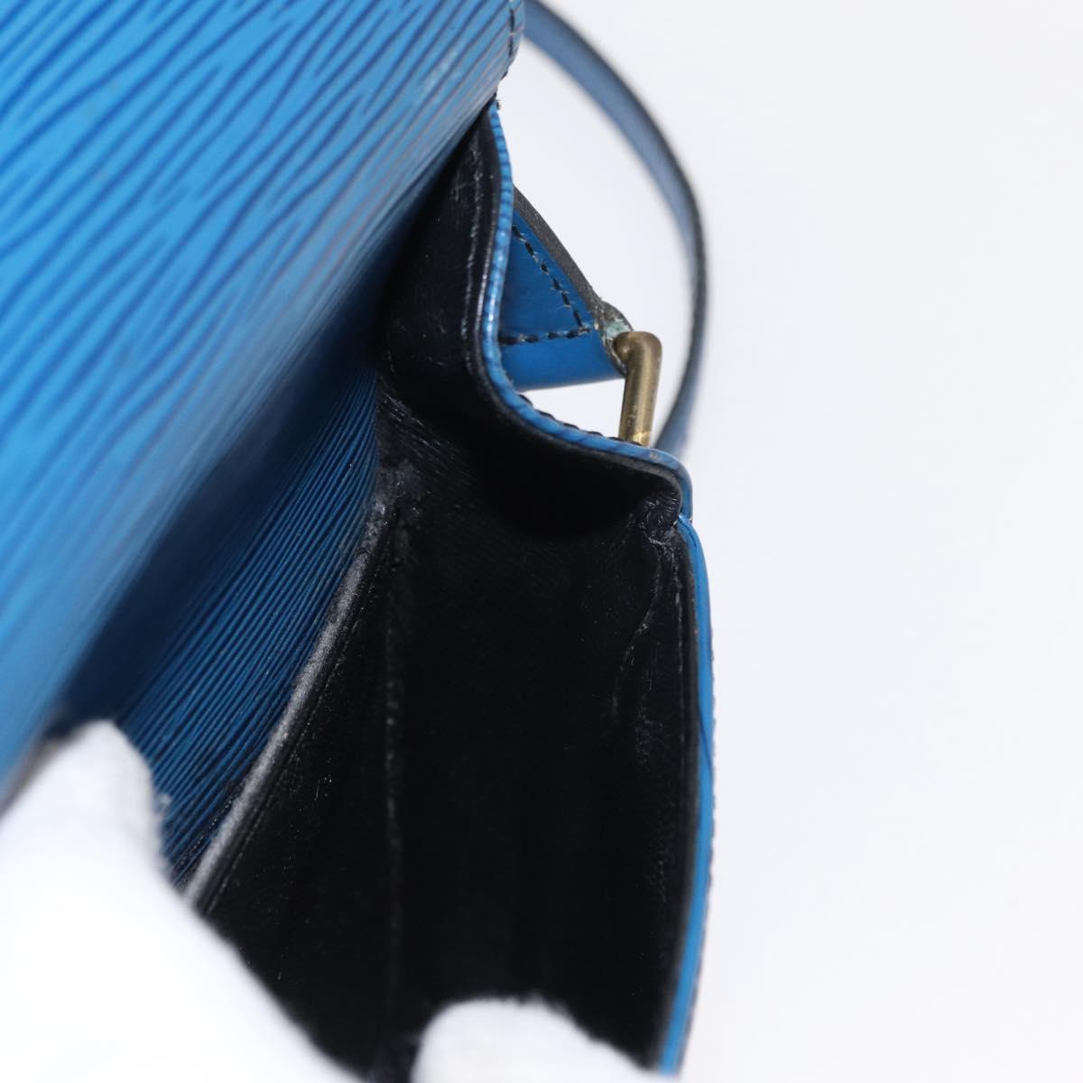 LOUIS VUITTON Epi Saint Cloud PM Shoulder Bag Blue M52195 LV Auth 153940