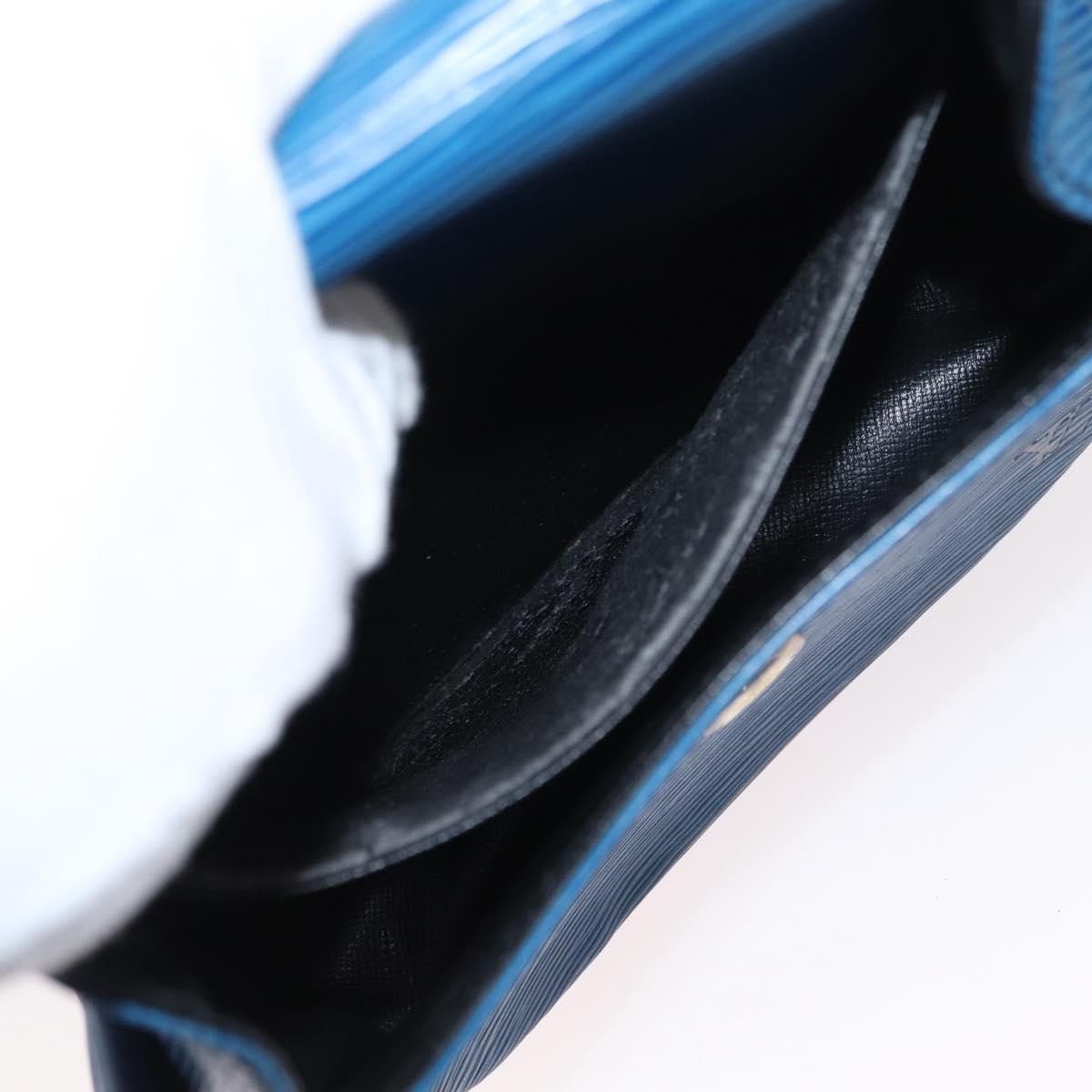 LOUIS VUITTON Epi Saint Cloud PM Shoulder Bag Blue M52195 LV Auth 153940