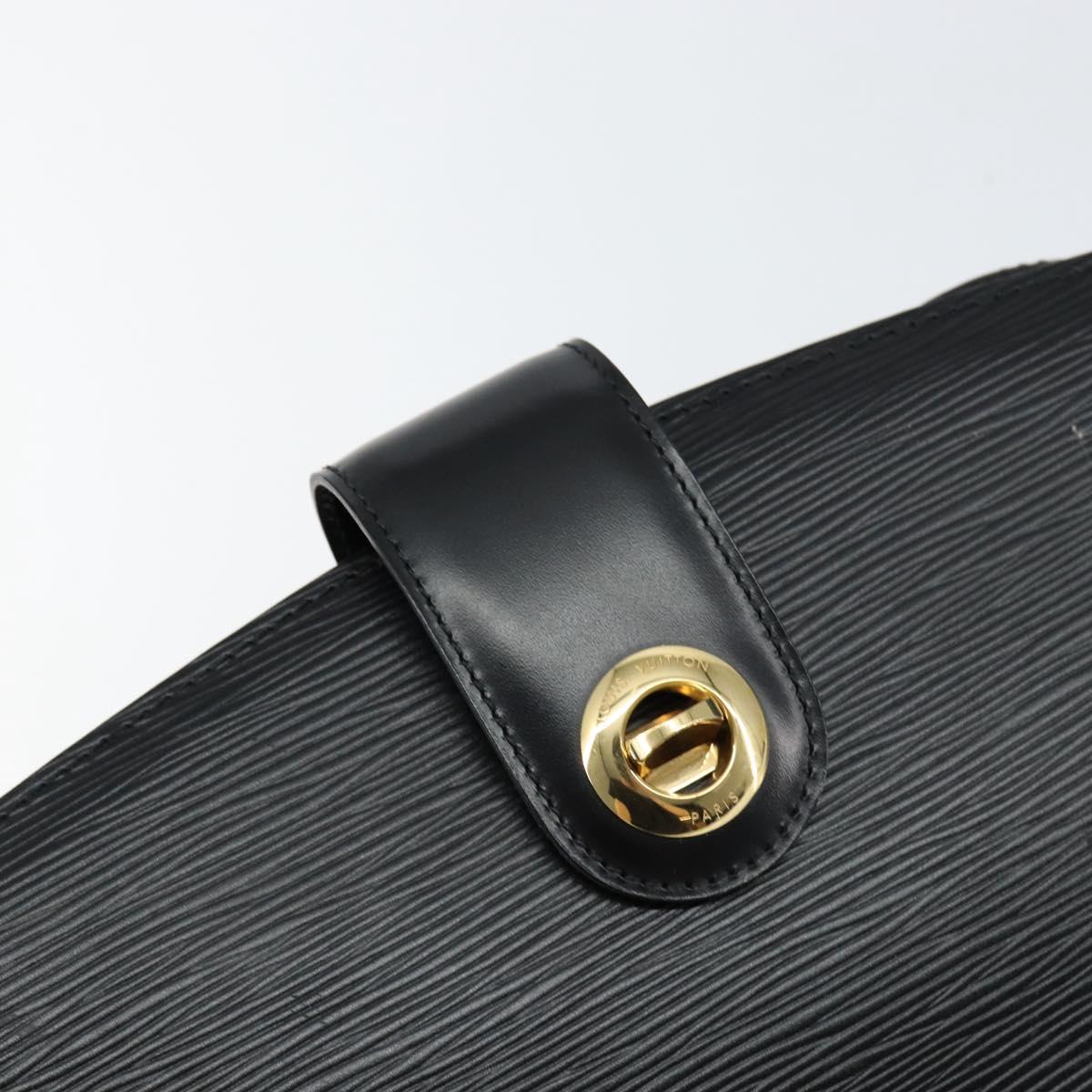 LOUIS VUITTON Epi Capuchin Shoulder Bag Black M52342 LV Auth 153942