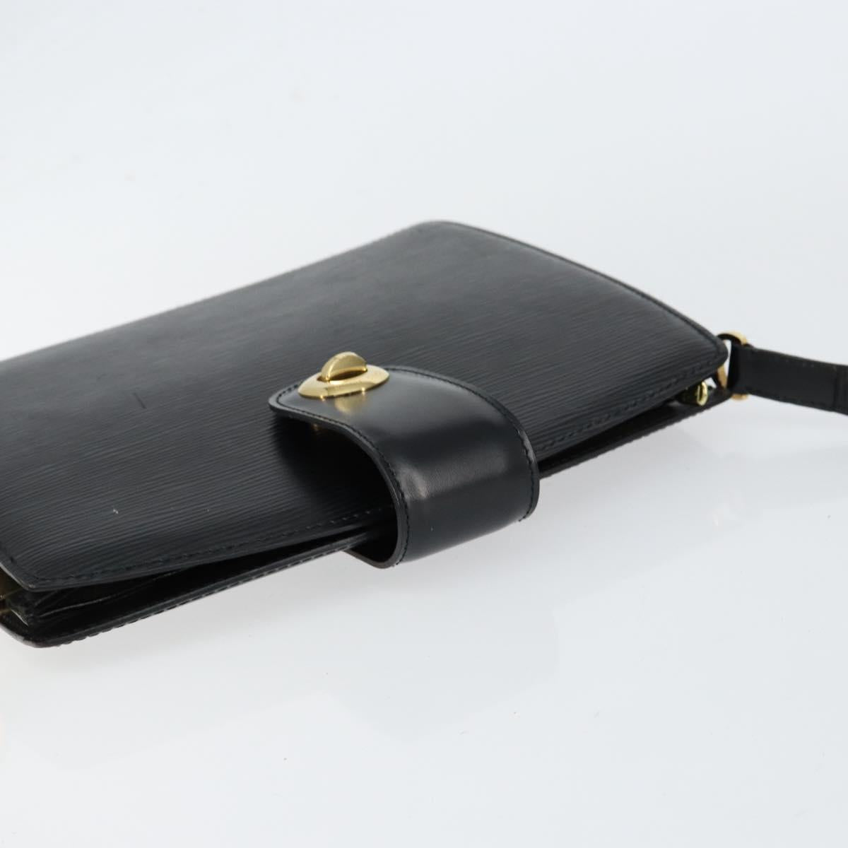 LOUIS VUITTON Epi Capuchin Shoulder Bag Black M52342 LV Auth 153942
