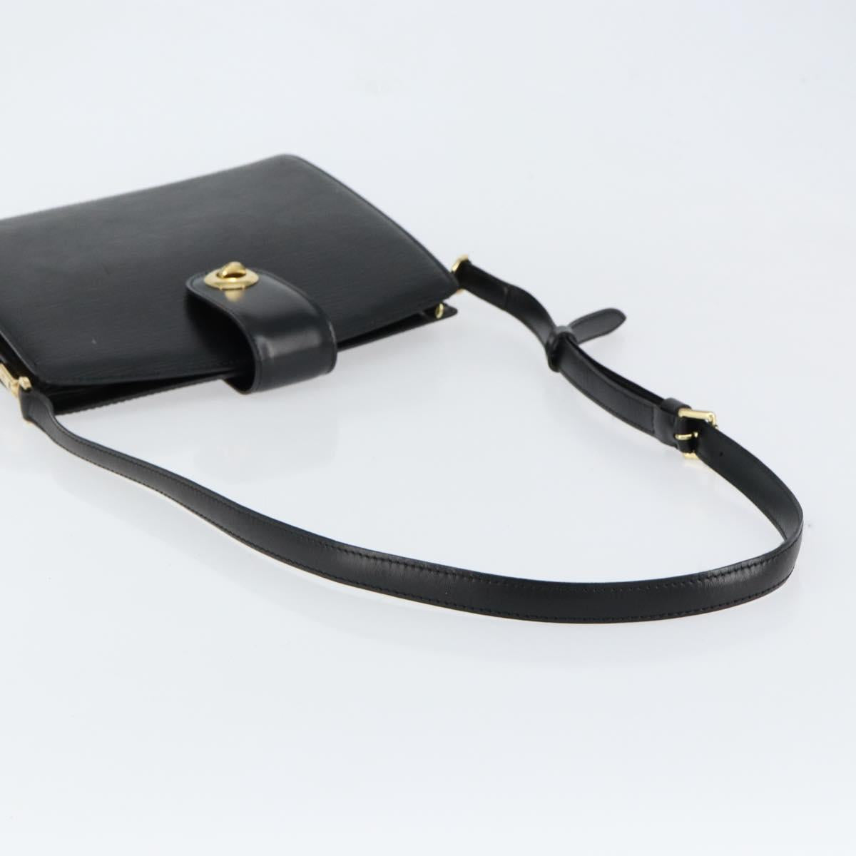 LOUIS VUITTON Epi Capuchin Shoulder Bag Black M52342 LV Auth 153942