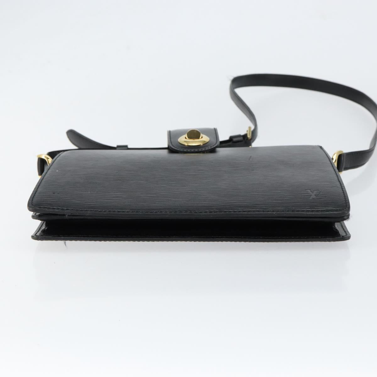LOUIS VUITTON Epi Capuchin Shoulder Bag Black M52342 LV Auth 153942