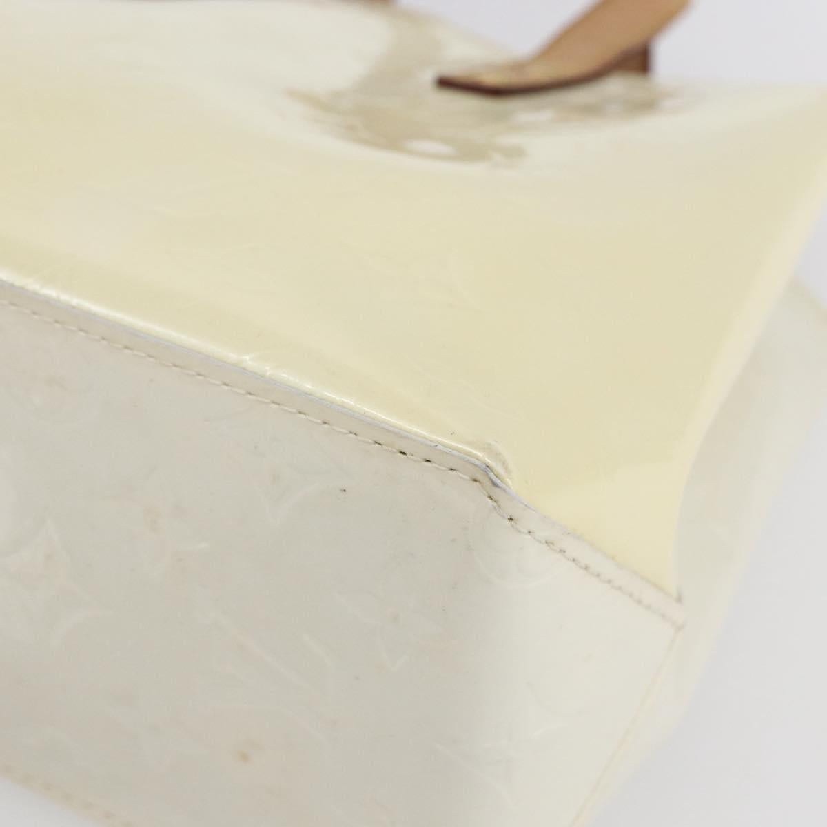 LOUIS VUITTON Monogram Vernis Reade PM Hand Bag Perle M91336 LV Auth 153943V