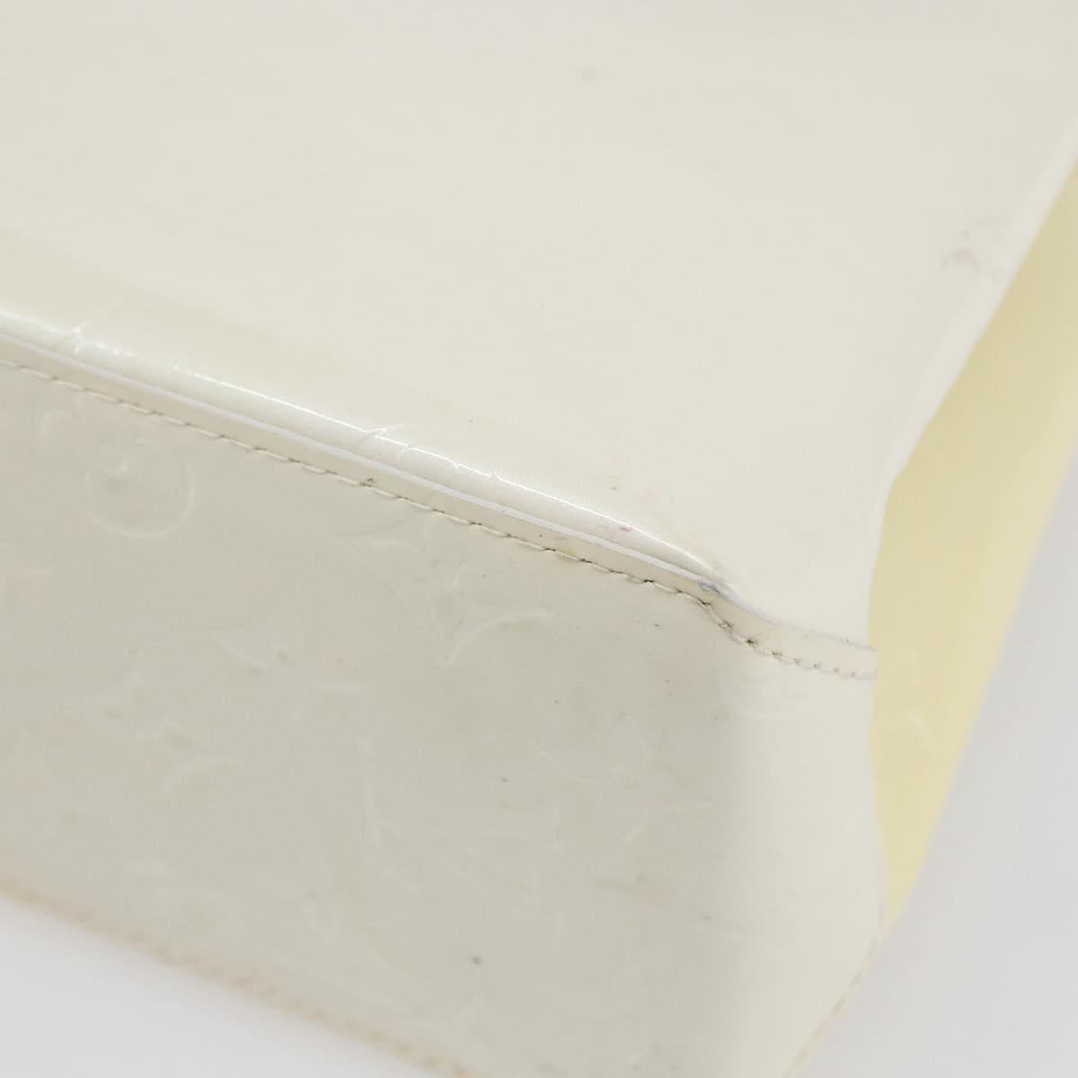 LOUIS VUITTON Monogram Vernis Reade PM Hand Bag Perle M91336 LV Auth 153943V