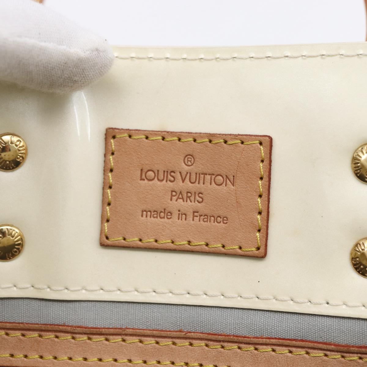 LOUIS VUITTON Monogram Vernis Reade PM Hand Bag Perle M91336 LV Auth 153943V