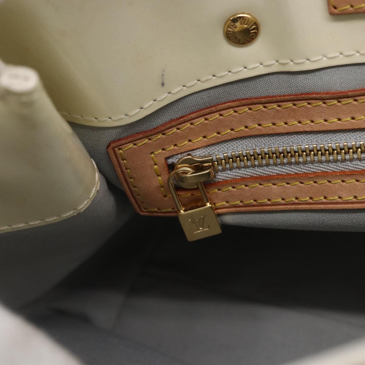 LOUIS VUITTON Monogram Vernis Reade PM Hand Bag Perle M91336 LV Auth 153943V