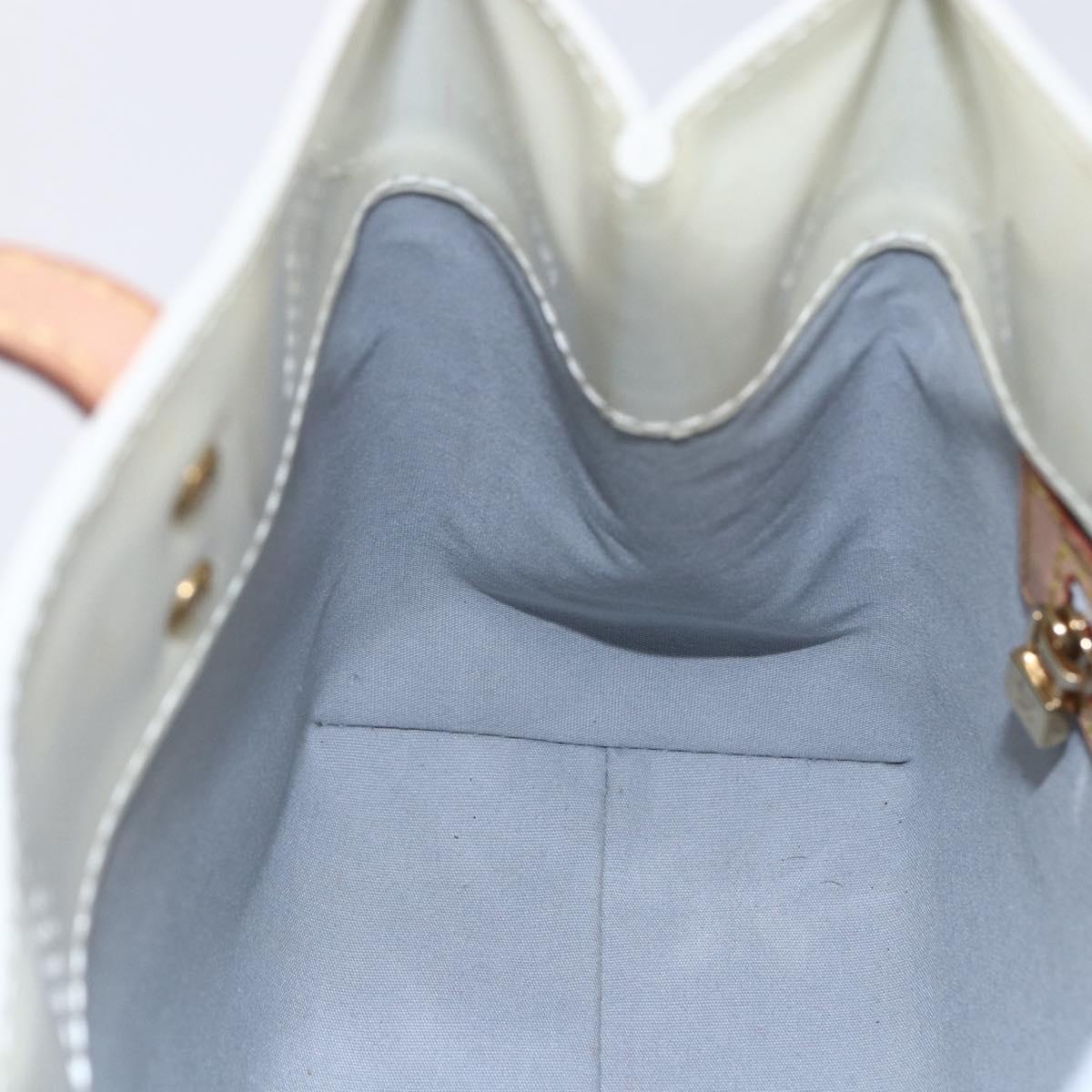 LOUIS VUITTON Monogram Vernis Reade PM Hand Bag Perle M91336 LV Auth 153943V