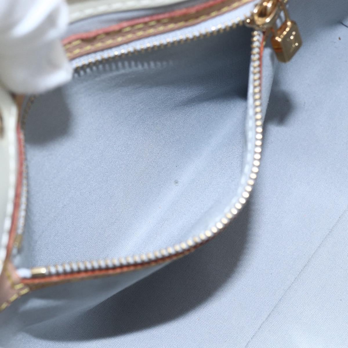 LOUIS VUITTON Monogram Vernis Reade PM Hand Bag Perle M91336 LV Auth 153943V