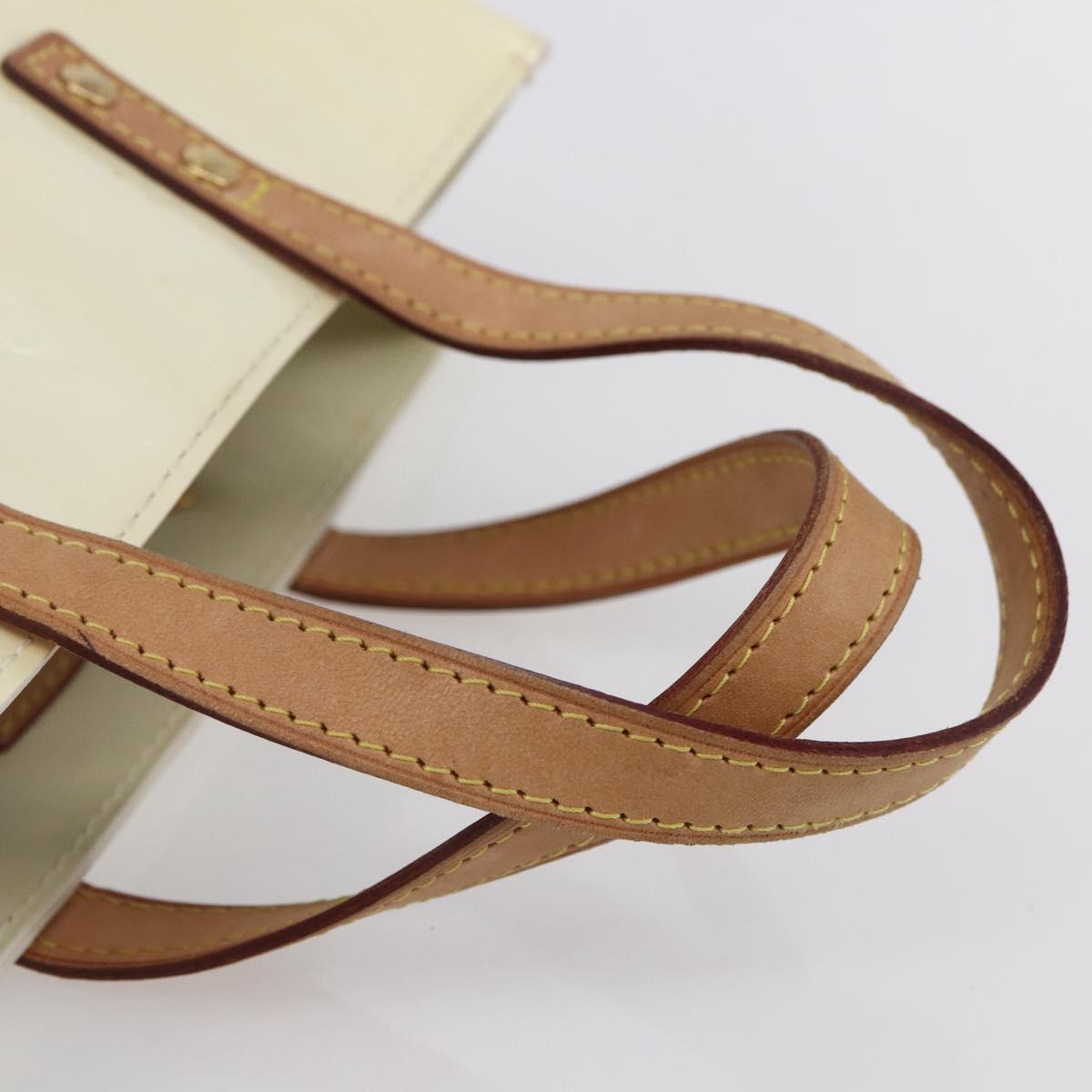 LOUIS VUITTON Monogram Vernis Reade PM Hand Bag Perle M91336 LV Auth 153943V