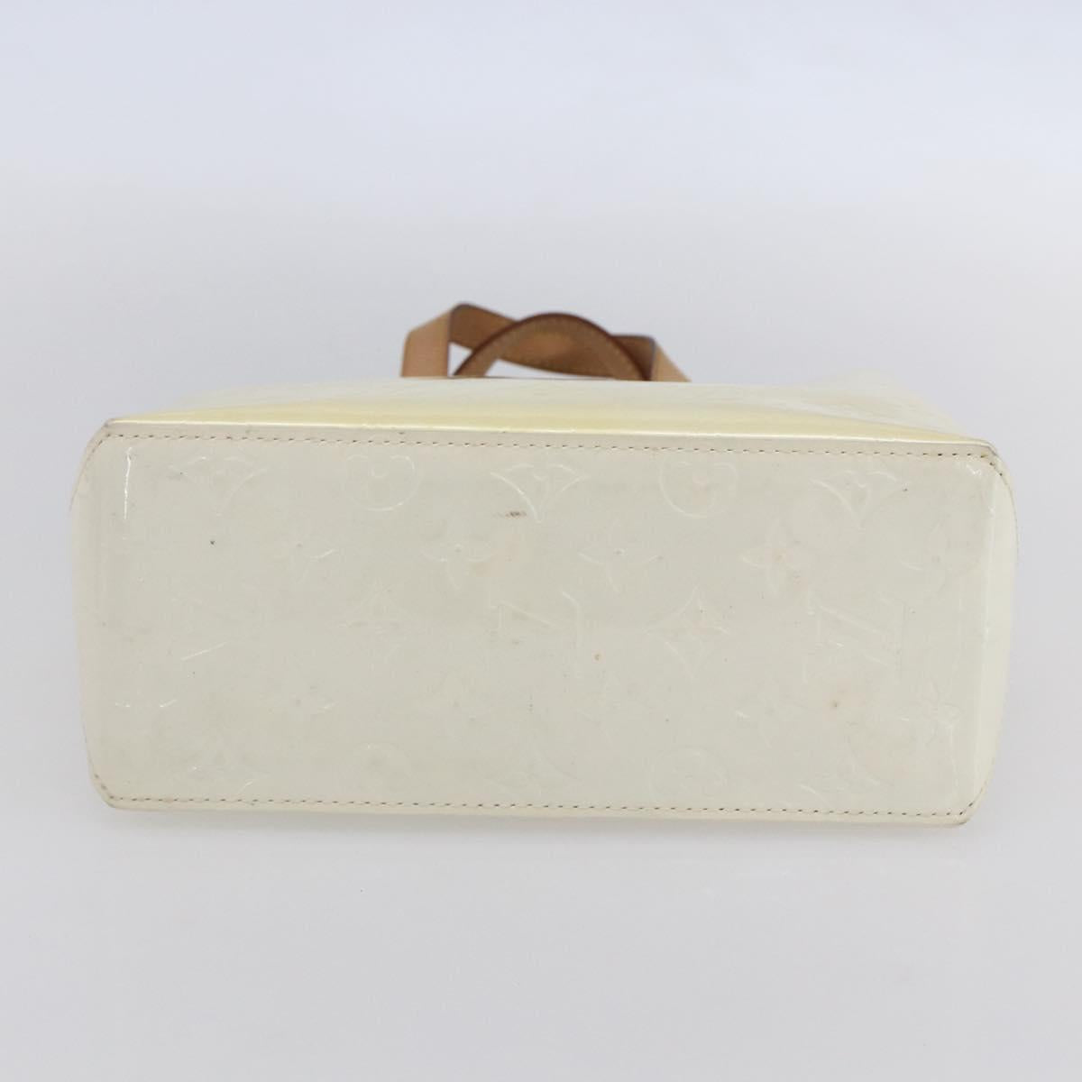 LOUIS VUITTON Monogram Vernis Reade PM Hand Bag Perle M91336 LV Auth 153943V